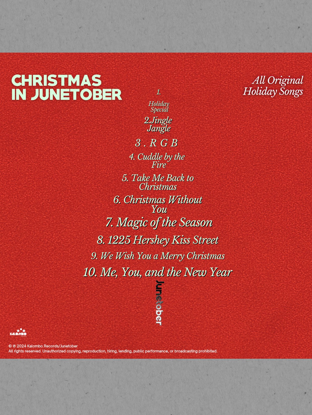 LIMITED EDITION CHRISTMAS IN JUNETOBER CD product image (2)