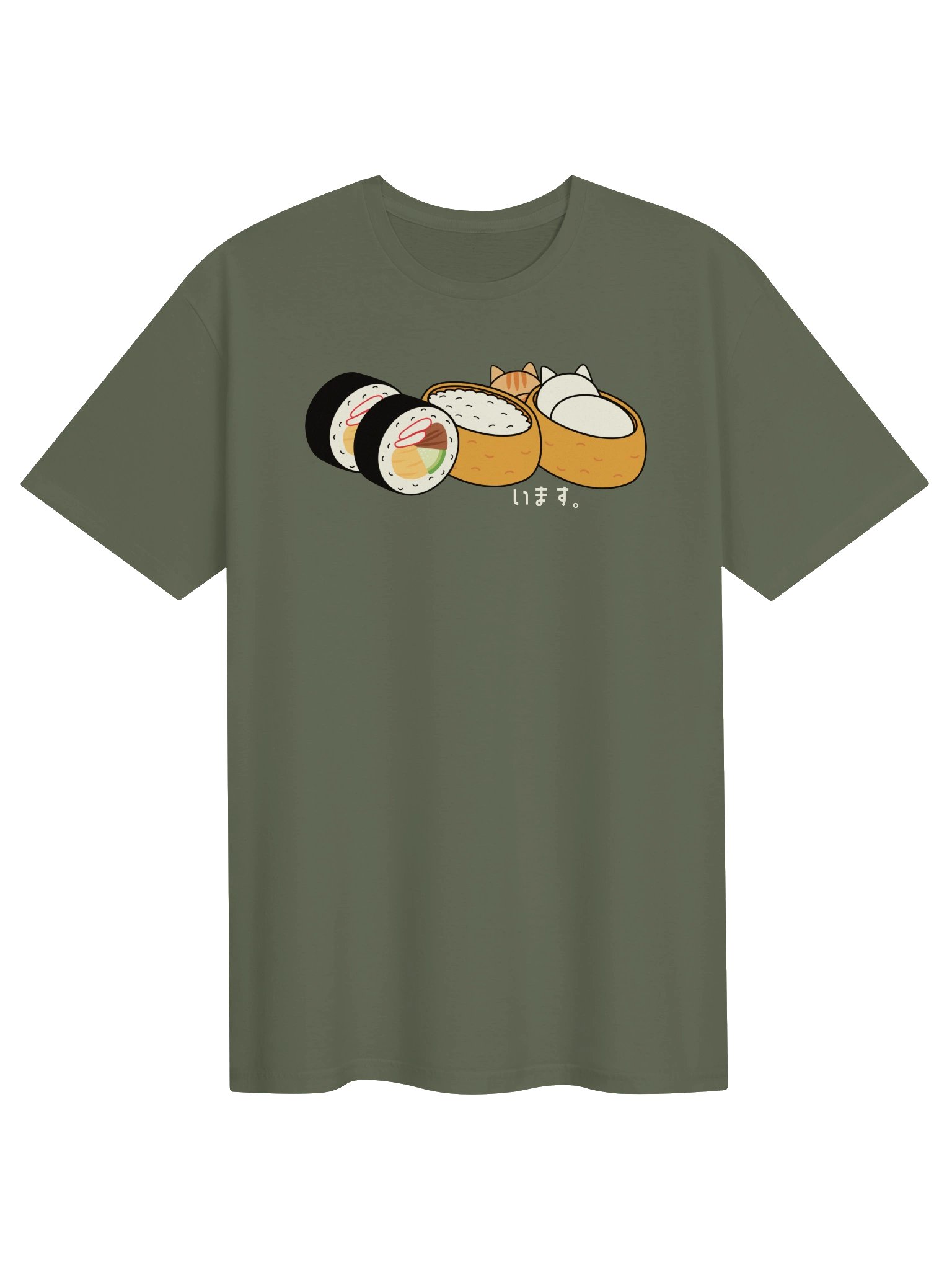 Inari Sushi and Futomaki Cat - Unisex Adult Super Soft Lightweight T-shirt product image (10)