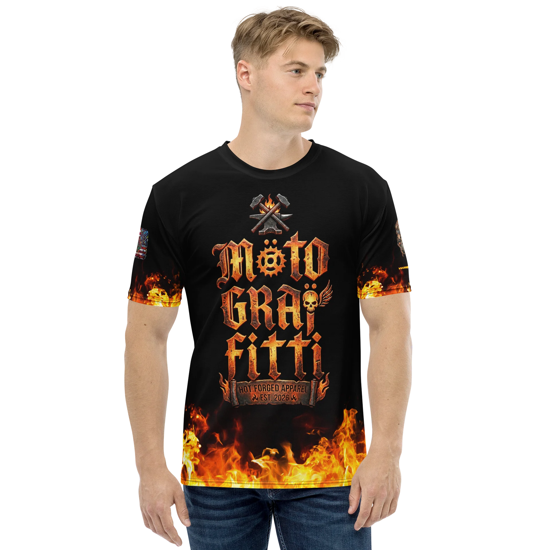MötoGraffitti Forged Iron Tee product image (2)