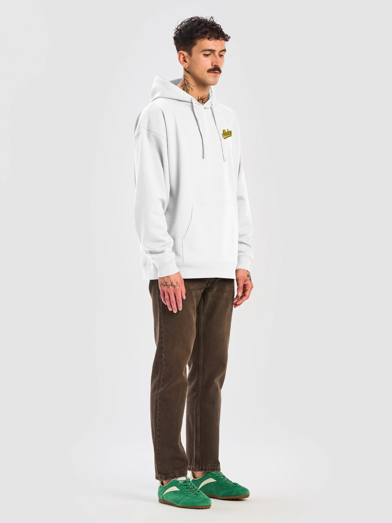 Ahdasee Signature Embroidered Hoodie – White product image (7)