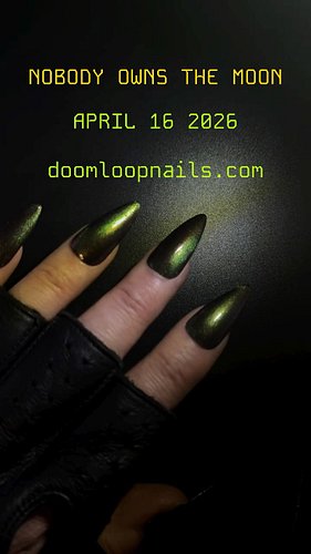 NOBODY OWNS THE MOON. High impact magnetic. 4/17/26 #nailpolish #indienailpolish #doomloopnails