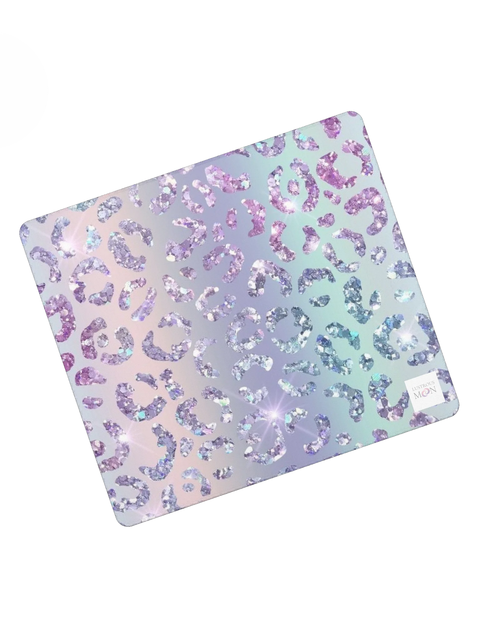 IRIDESCENT GLITTER LEOPARD PATTERN Gaming Mouse Pad product image (5)