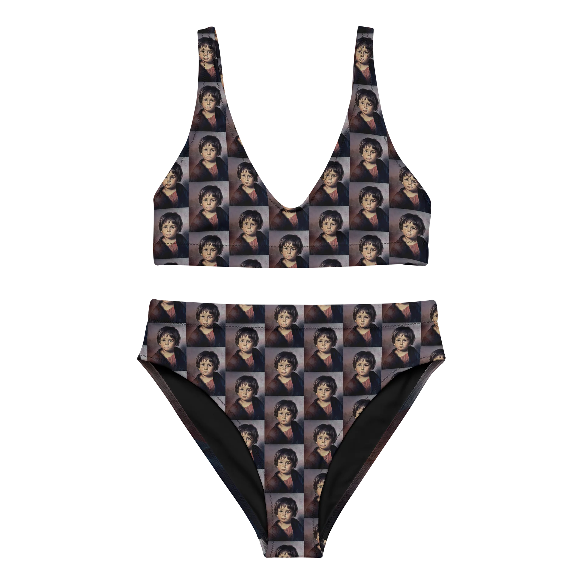 Crybaby Portrait Mosaic High-Waisted Bikini product image (3)