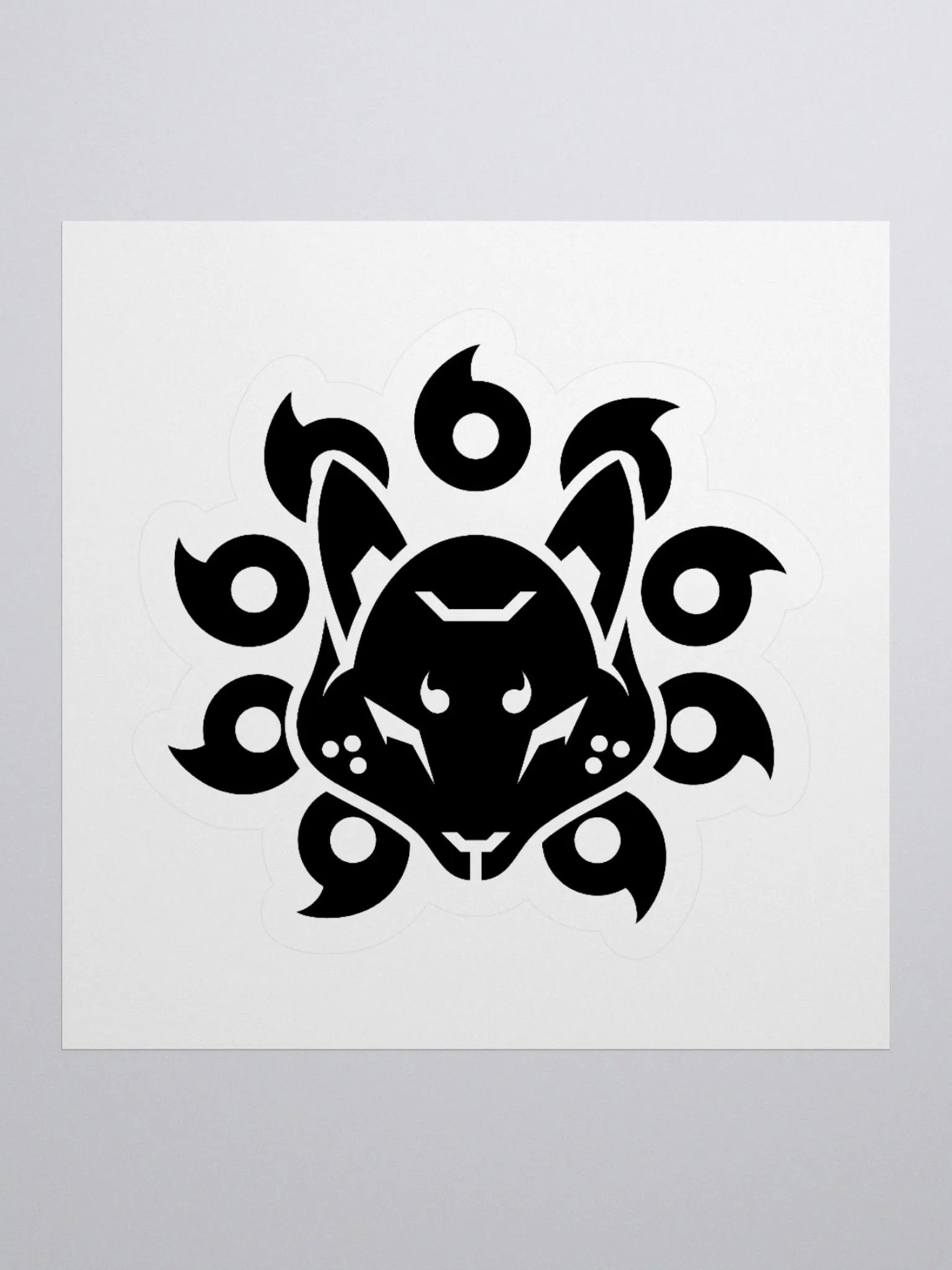 Project Kitsune Logo Sticker (Black) product image (3)