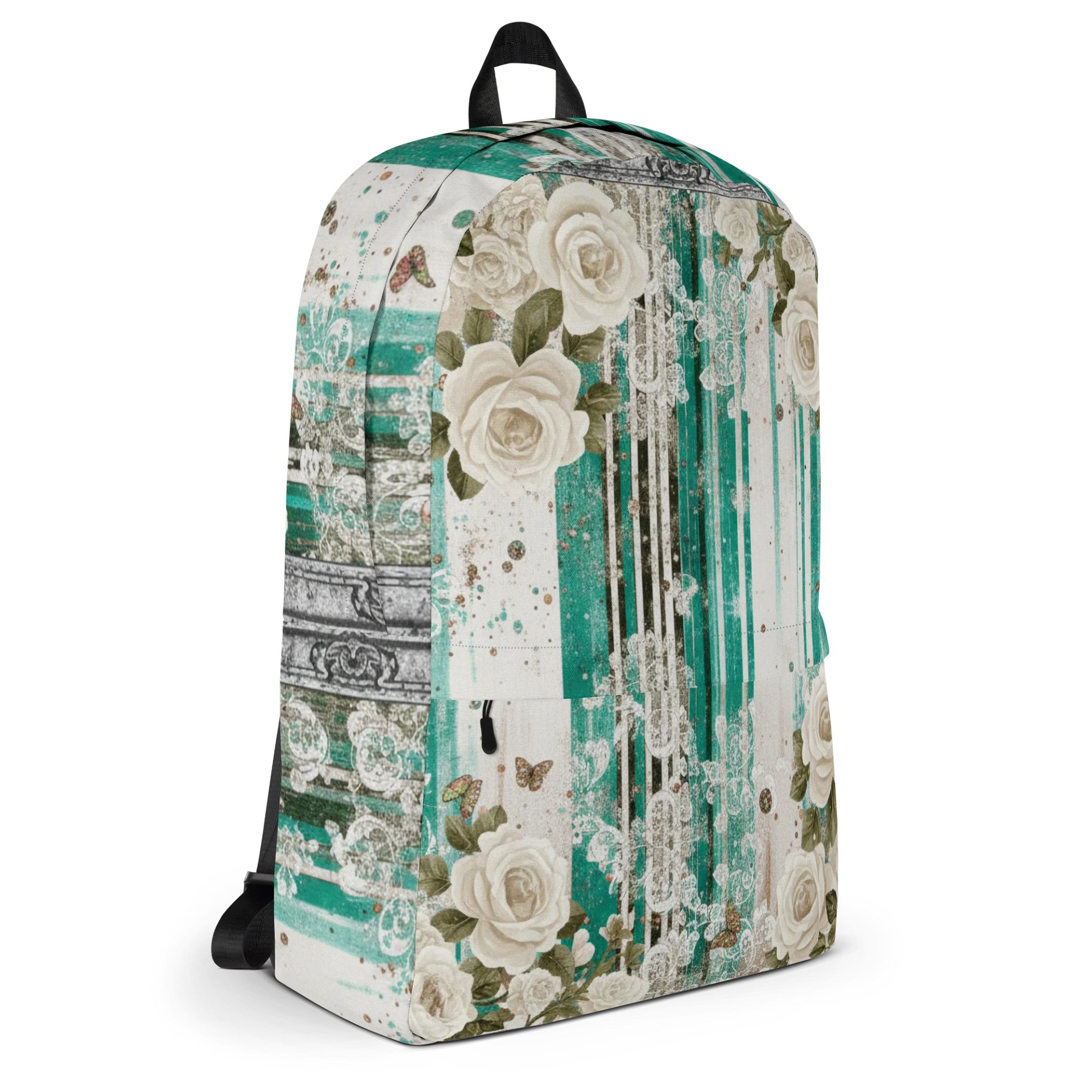 Vintage Rose Lace All-Over Backpack product image (3)