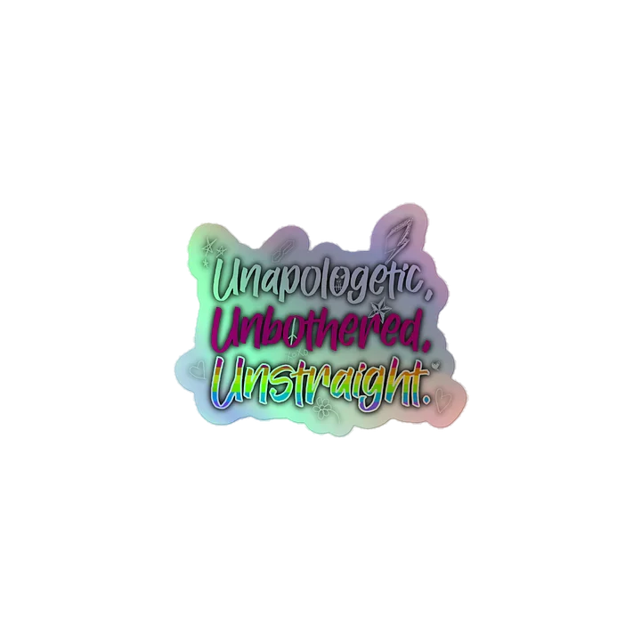 Unstraight Holo Sticker product image (1)