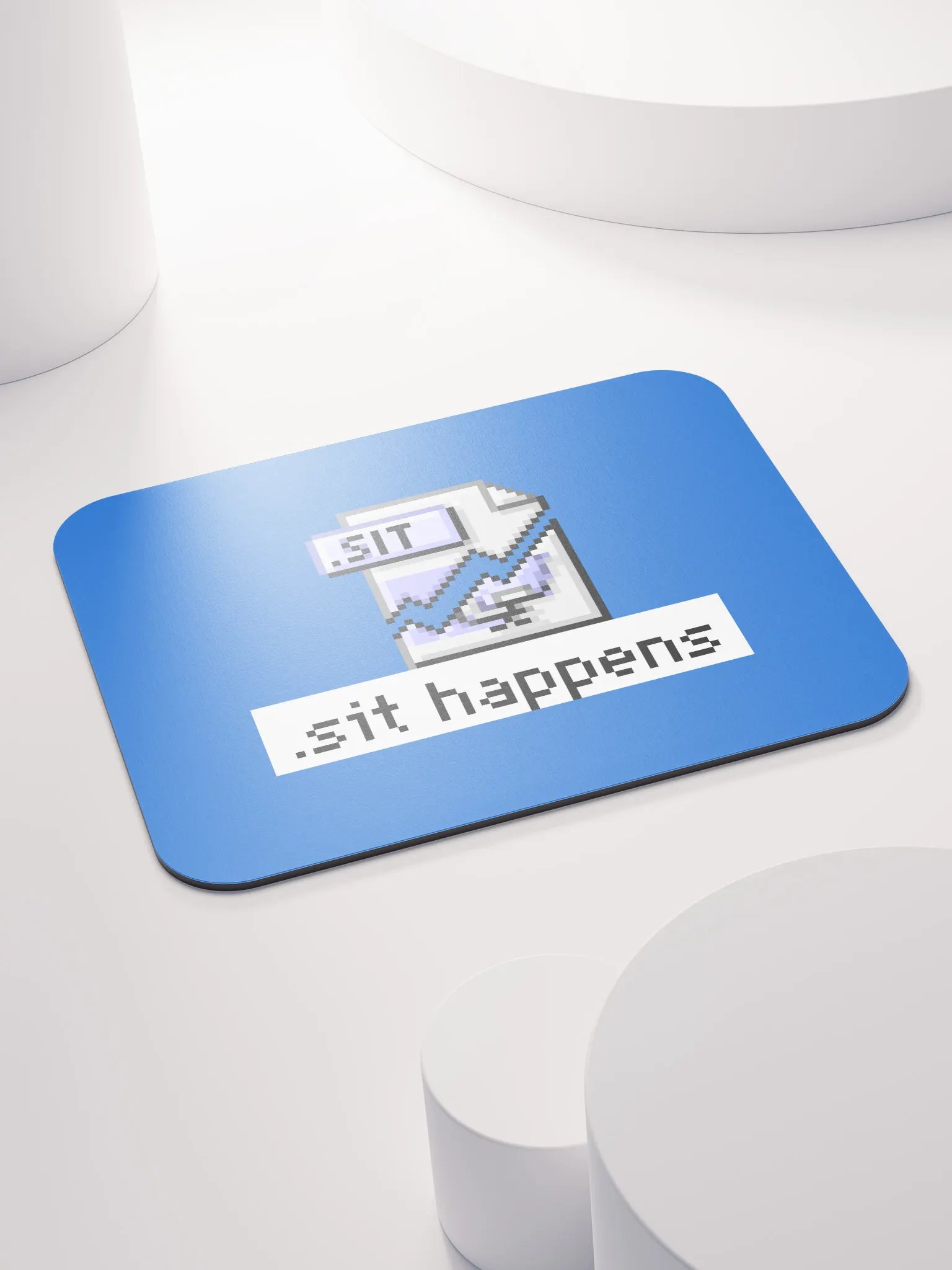 Sit Happens Mouse Pad (Blue) product image (4)
