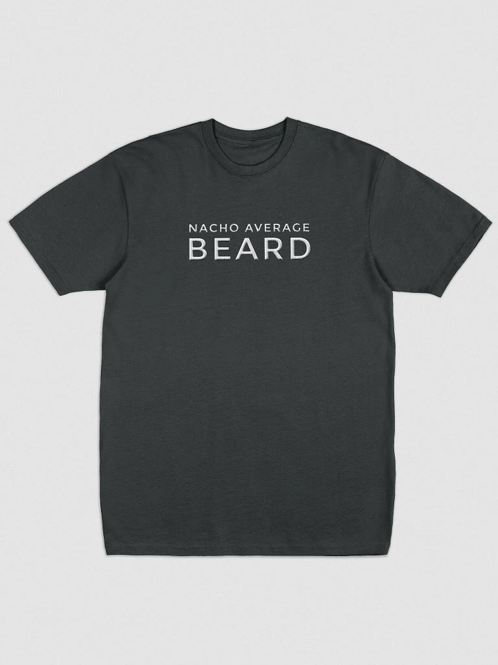 Men's Nacho Average Beard T-Shirt (White Embroidery) product image (4)