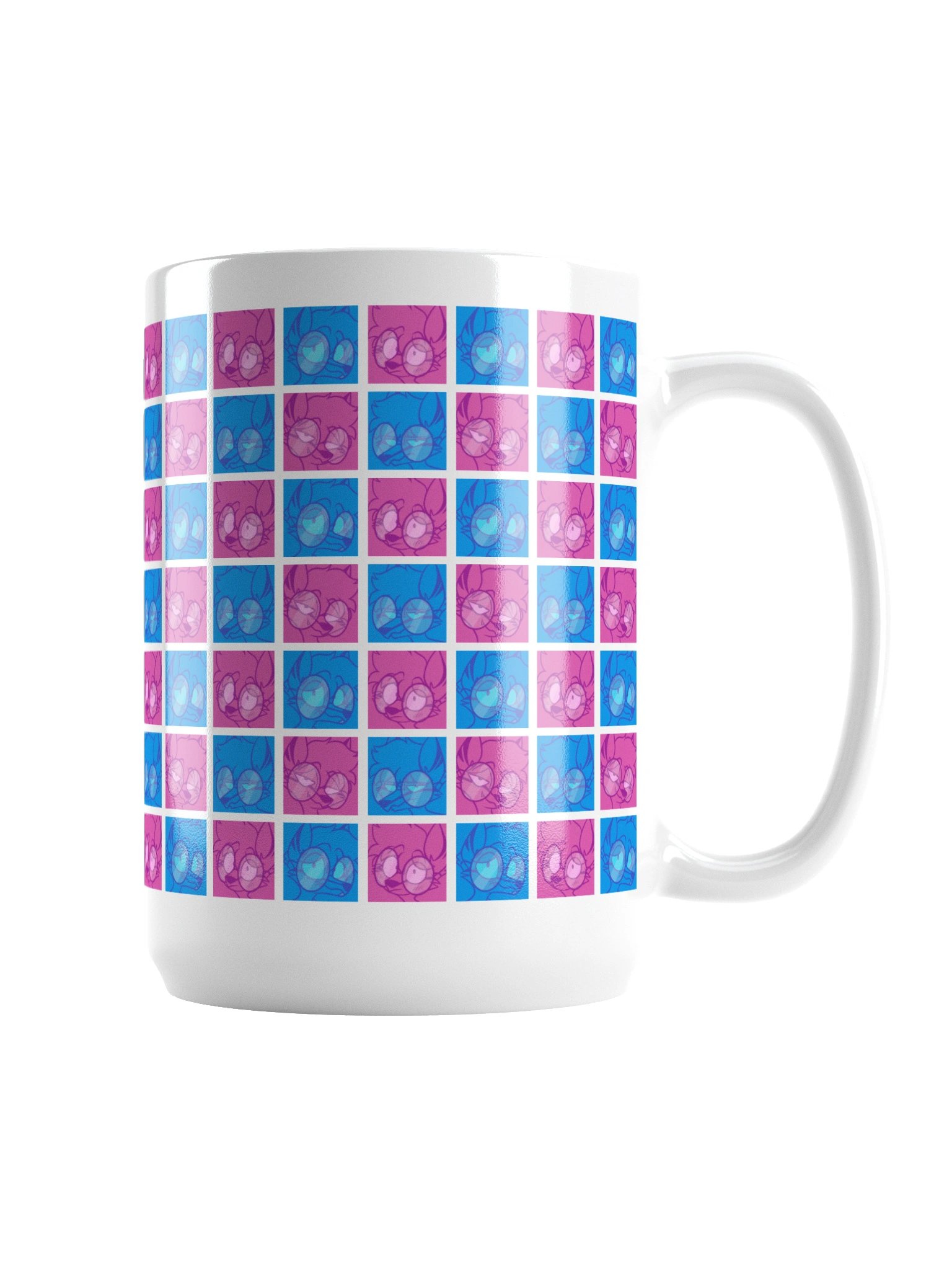 4 Moods Wolf Mug 🐺💙💜 product image (2)