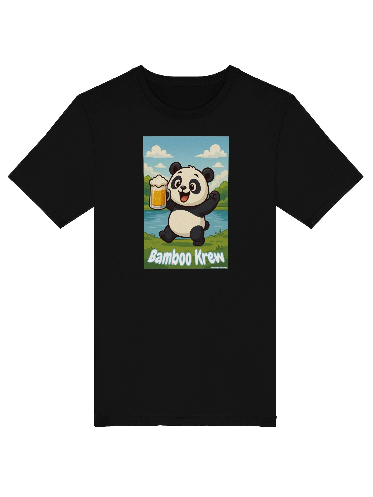 Bamboo Krew Panda Beer T-Shirt product image (4)
