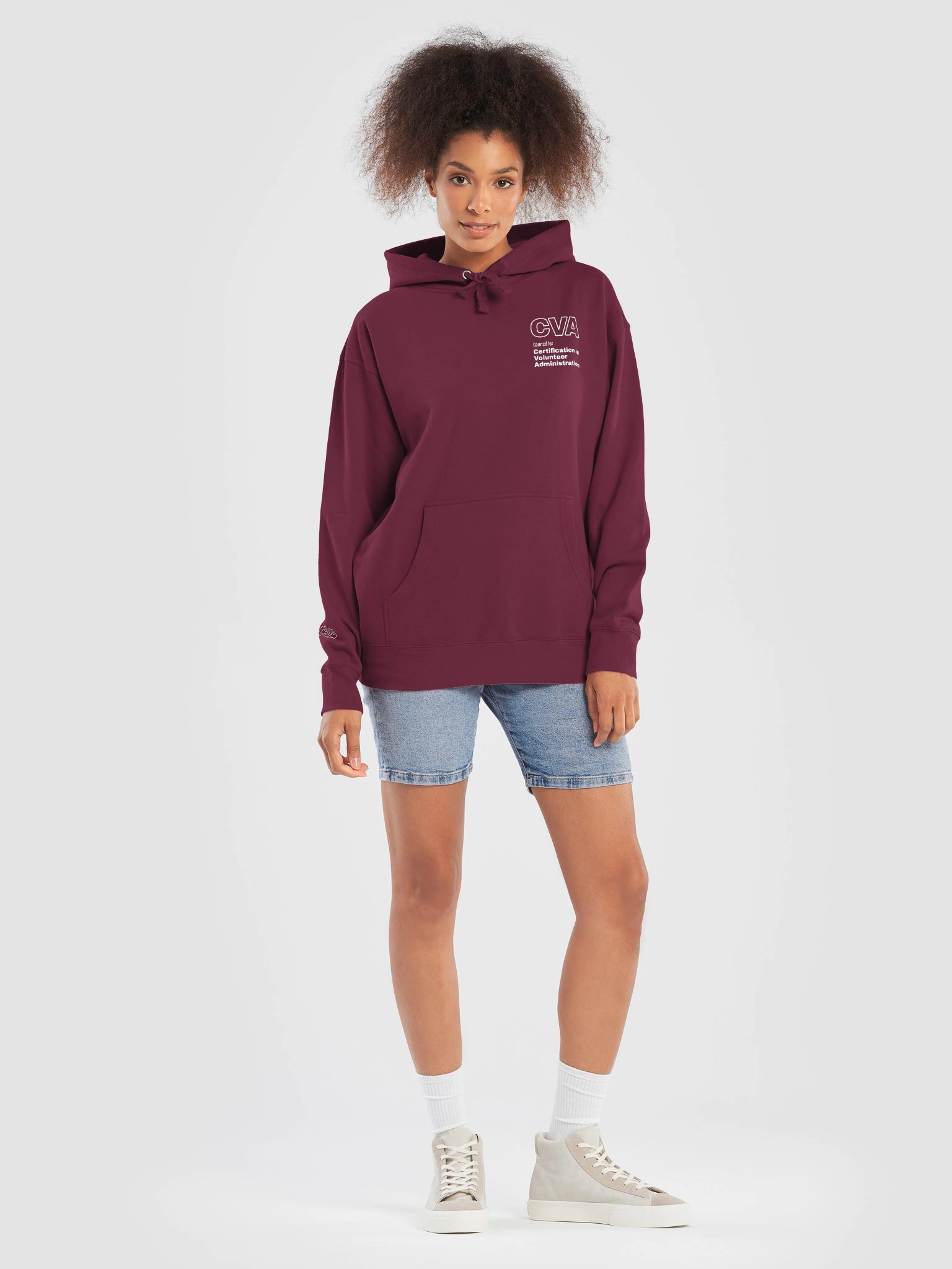 CVA Hoodie with White Embroidery (Ships from CA, EU, UK and USA) product image (7)