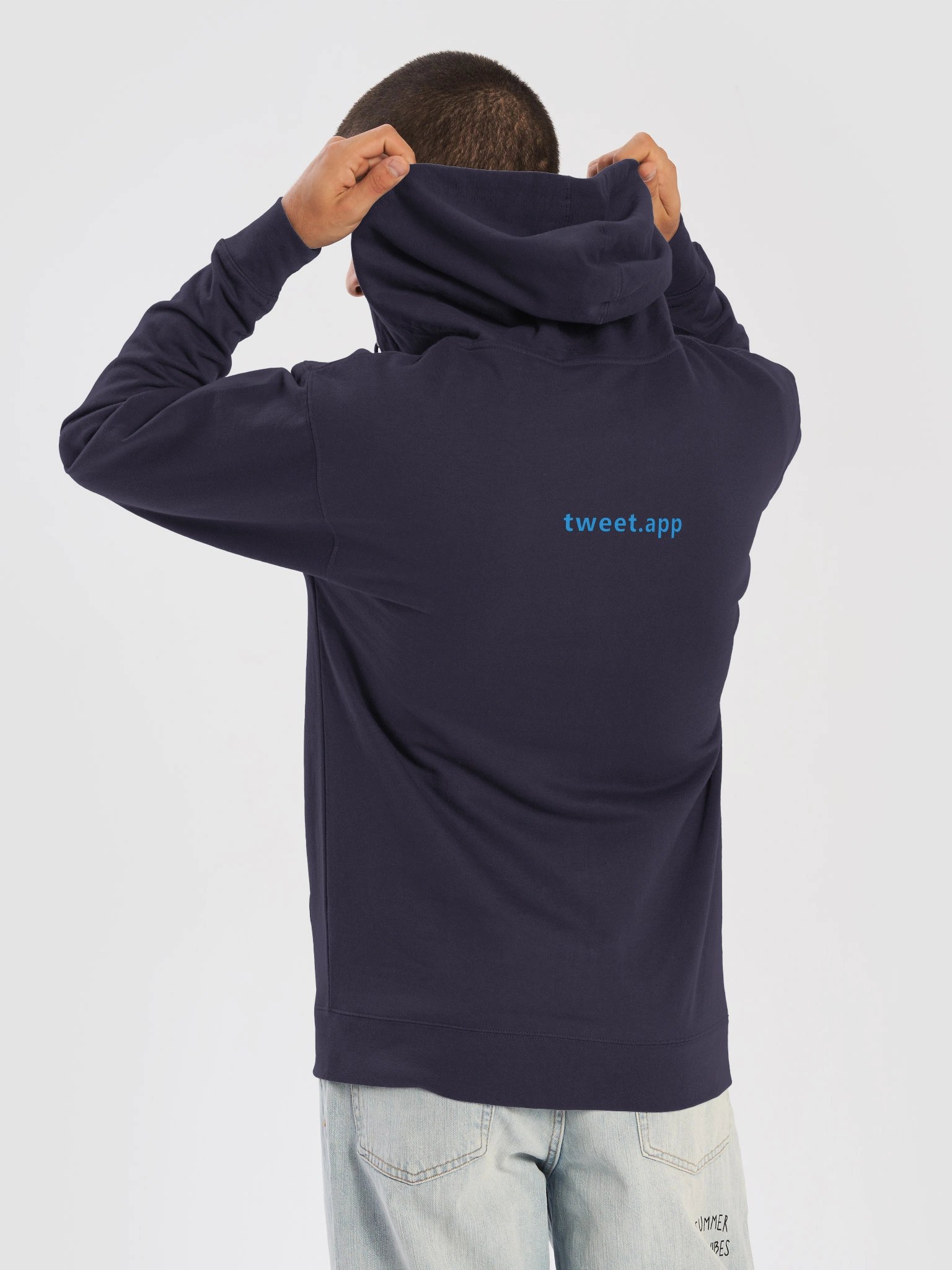 Tweet Navy Zip Up Hoodie product image (6)