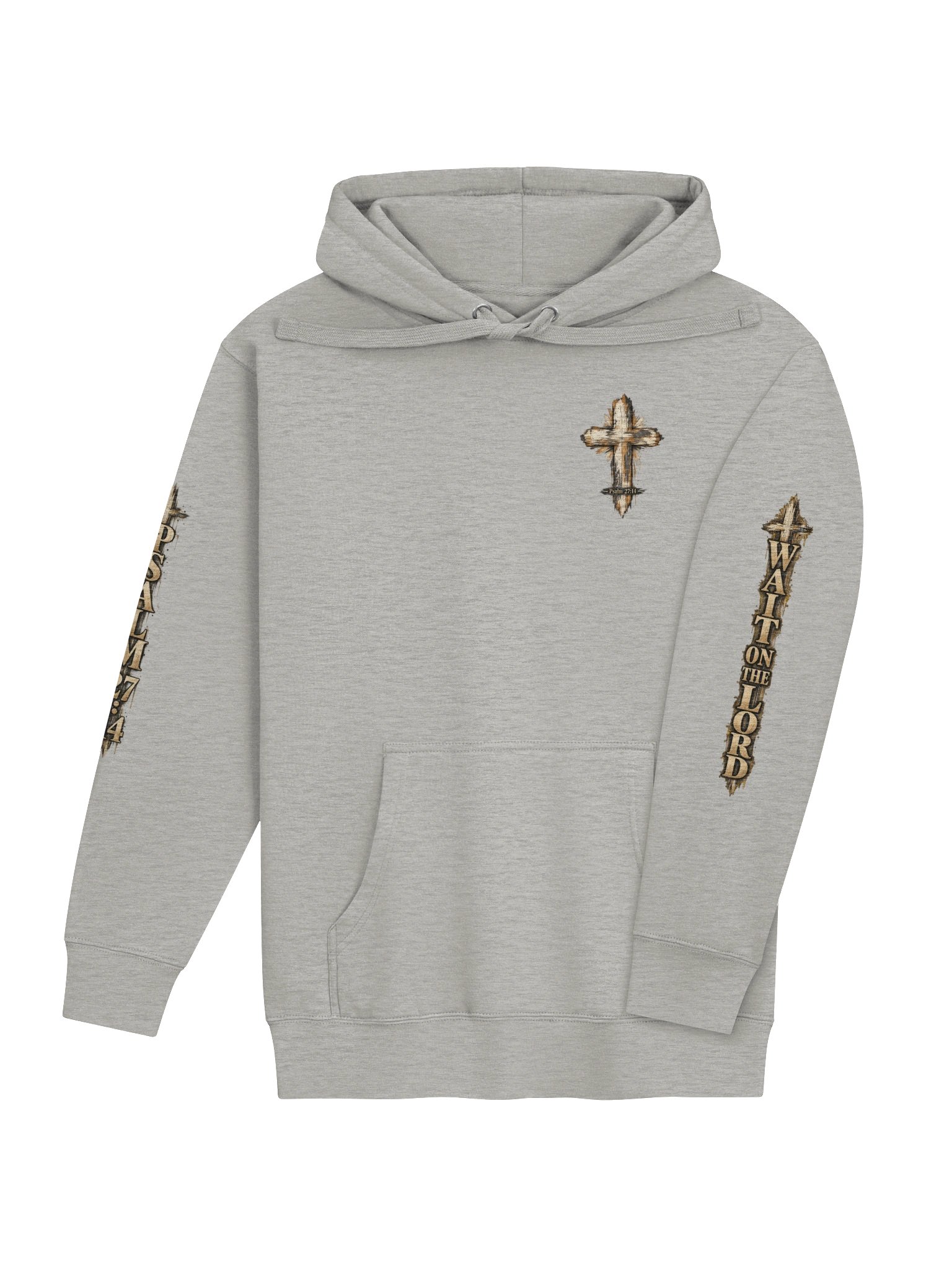 I Will Worship While I Wait Unisex Hoodie – Psalm 27:14 product image (8)