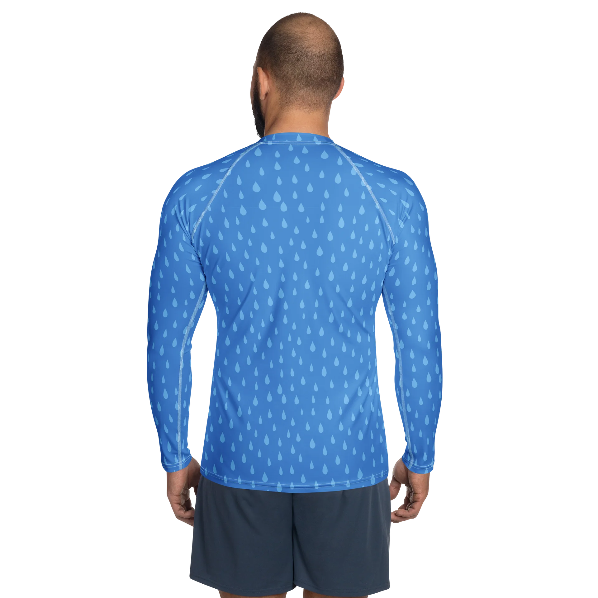 Comfortable Men's Rash Guard Unique Raindrops product image (2)