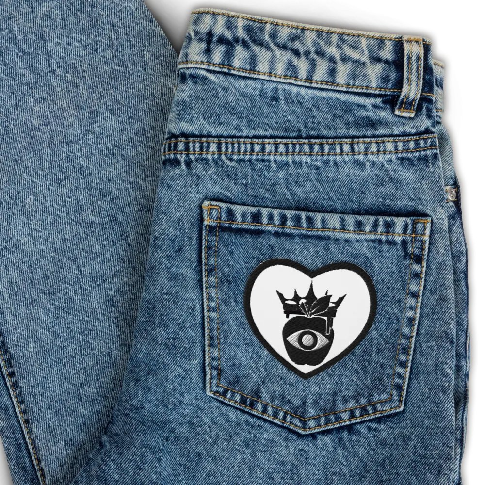 Crowned Apple (Black) ✦ Embroidered Patches product image (3)
