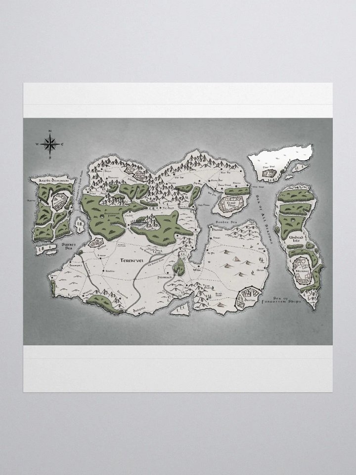 Map of Teren'vei Sticker product image (1)