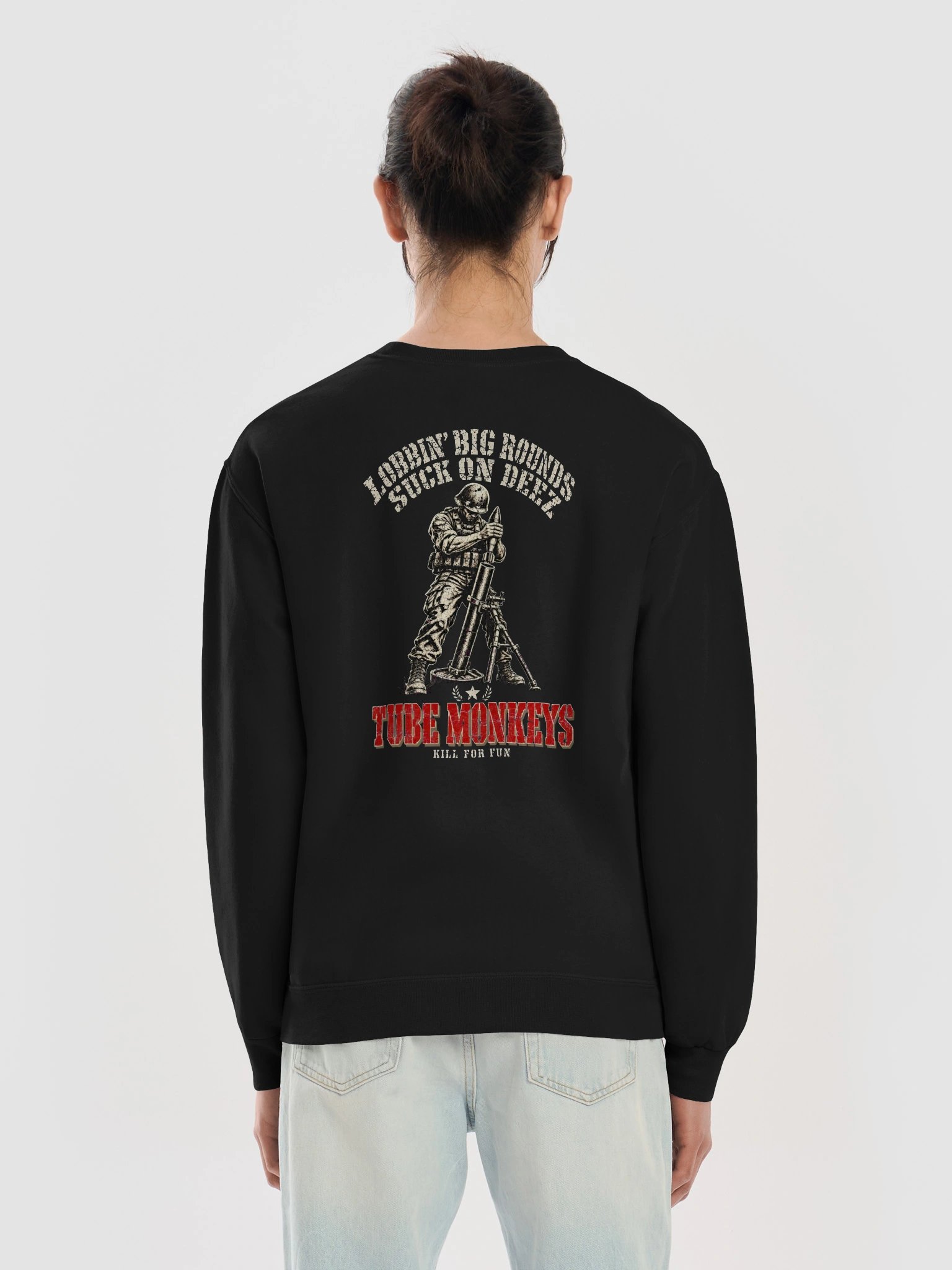 Tube Monkeys "Lobbin' Big Rounds" Mortarman Crewneck product image (9)