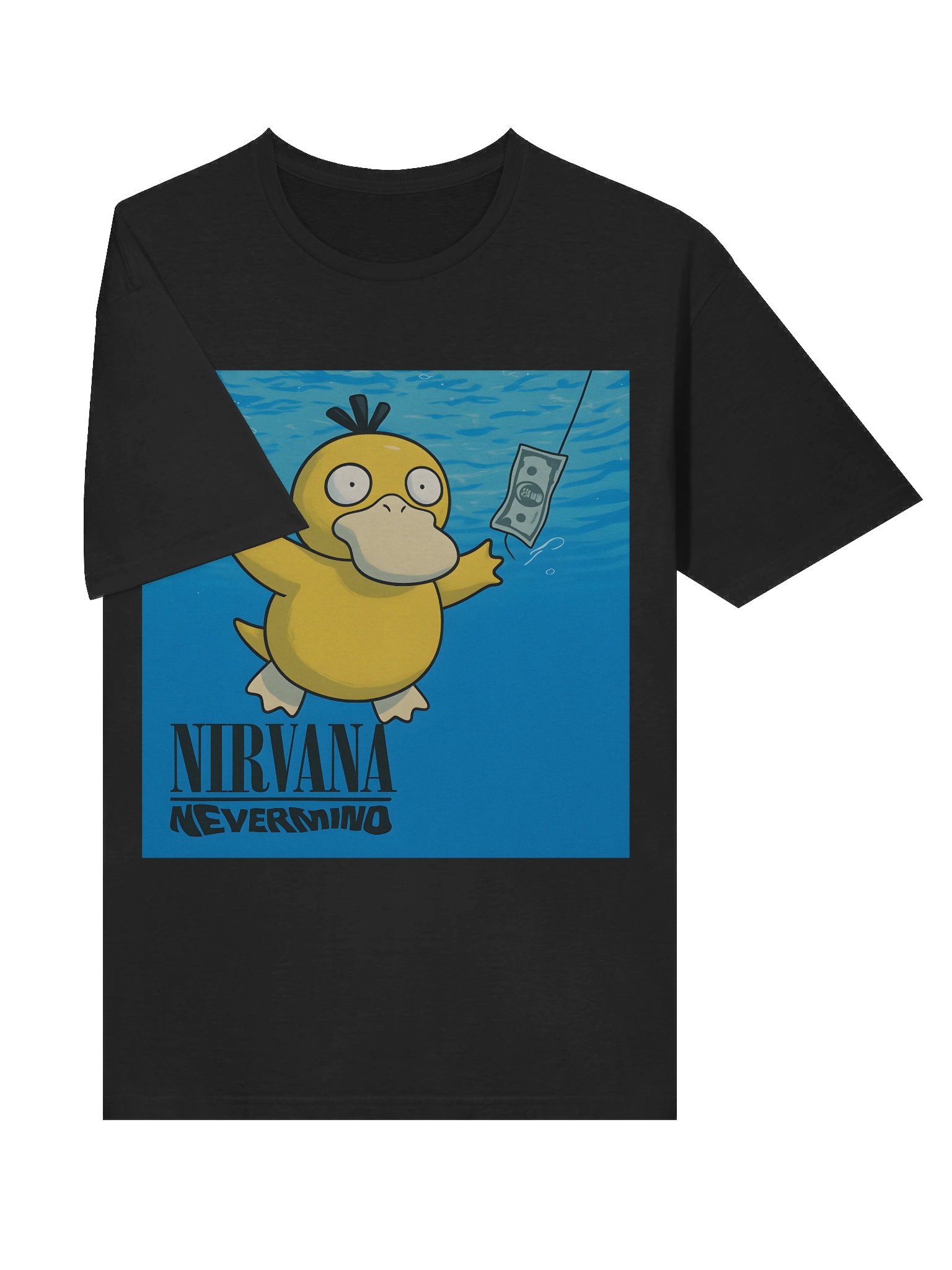 Psyduck × Nirvana Nevermind Parody T-Shirt – Pokémon Meme Tee product image (5)