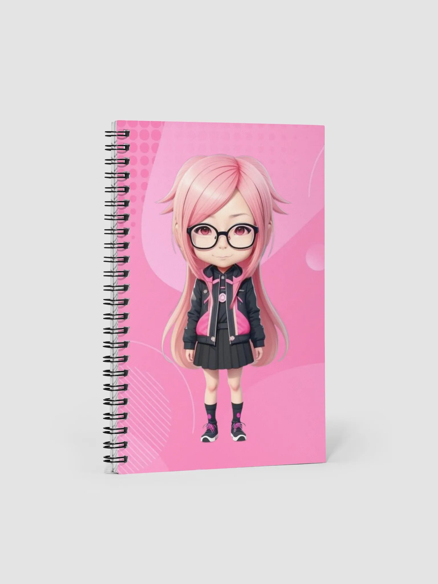 (PINK CHIBI) K Spiral Notebook product image (1)
