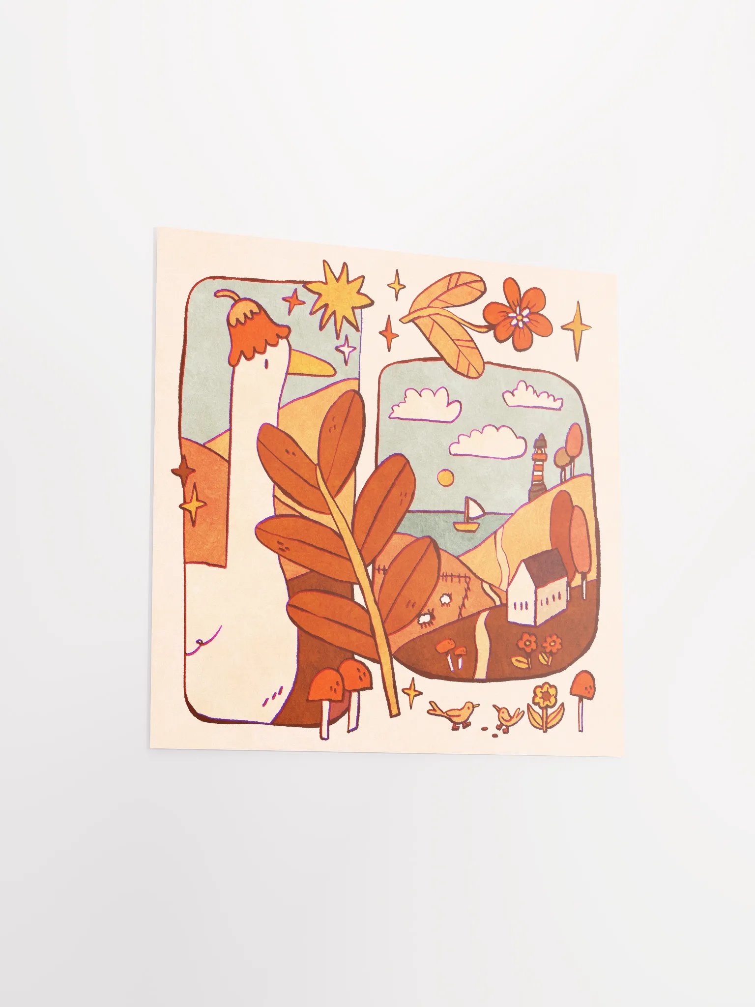 Goose & Landscape Print product image (4)