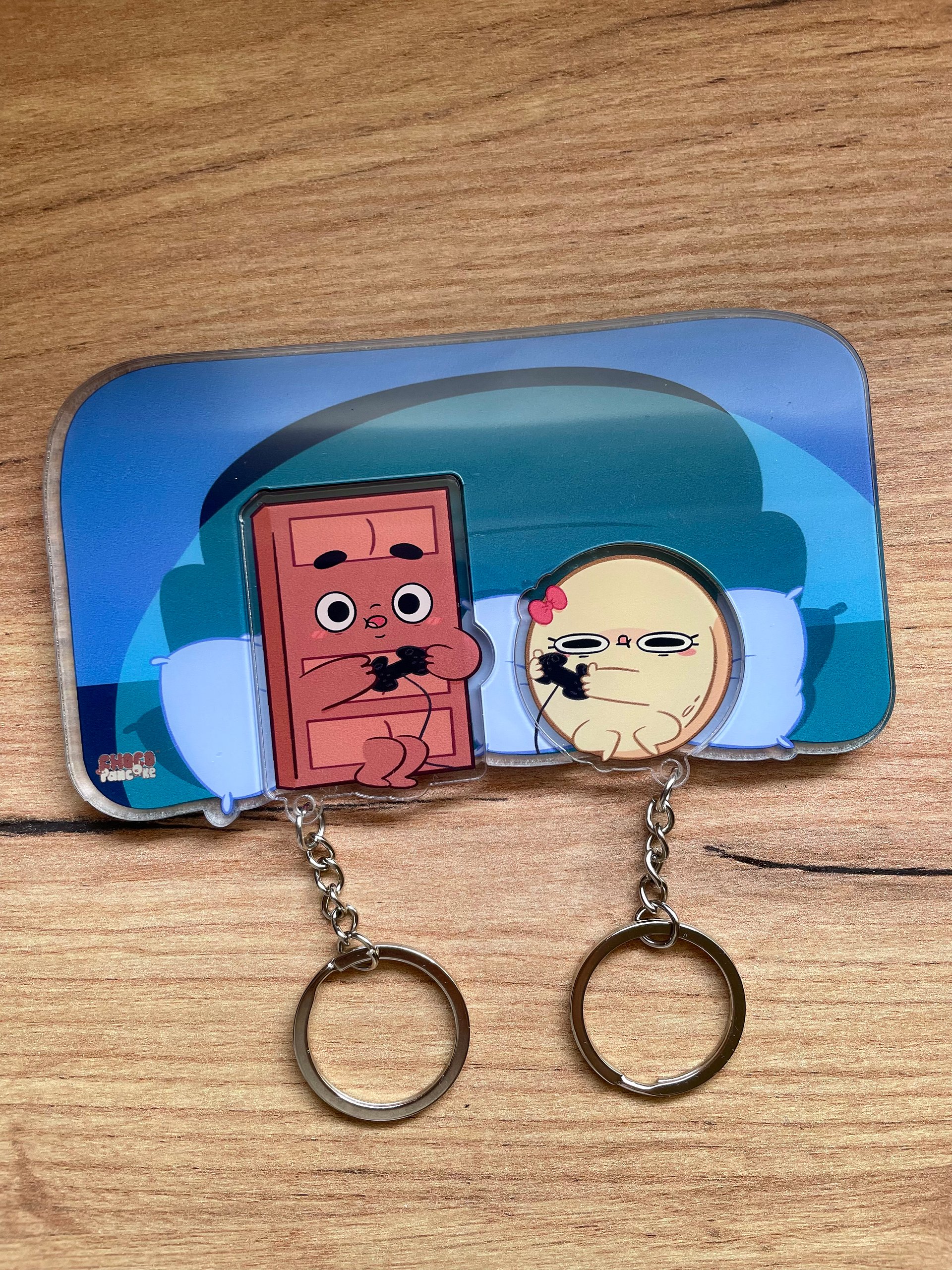 Matching Choco & Pancake Keychains with Bonus Display Base product image (3)