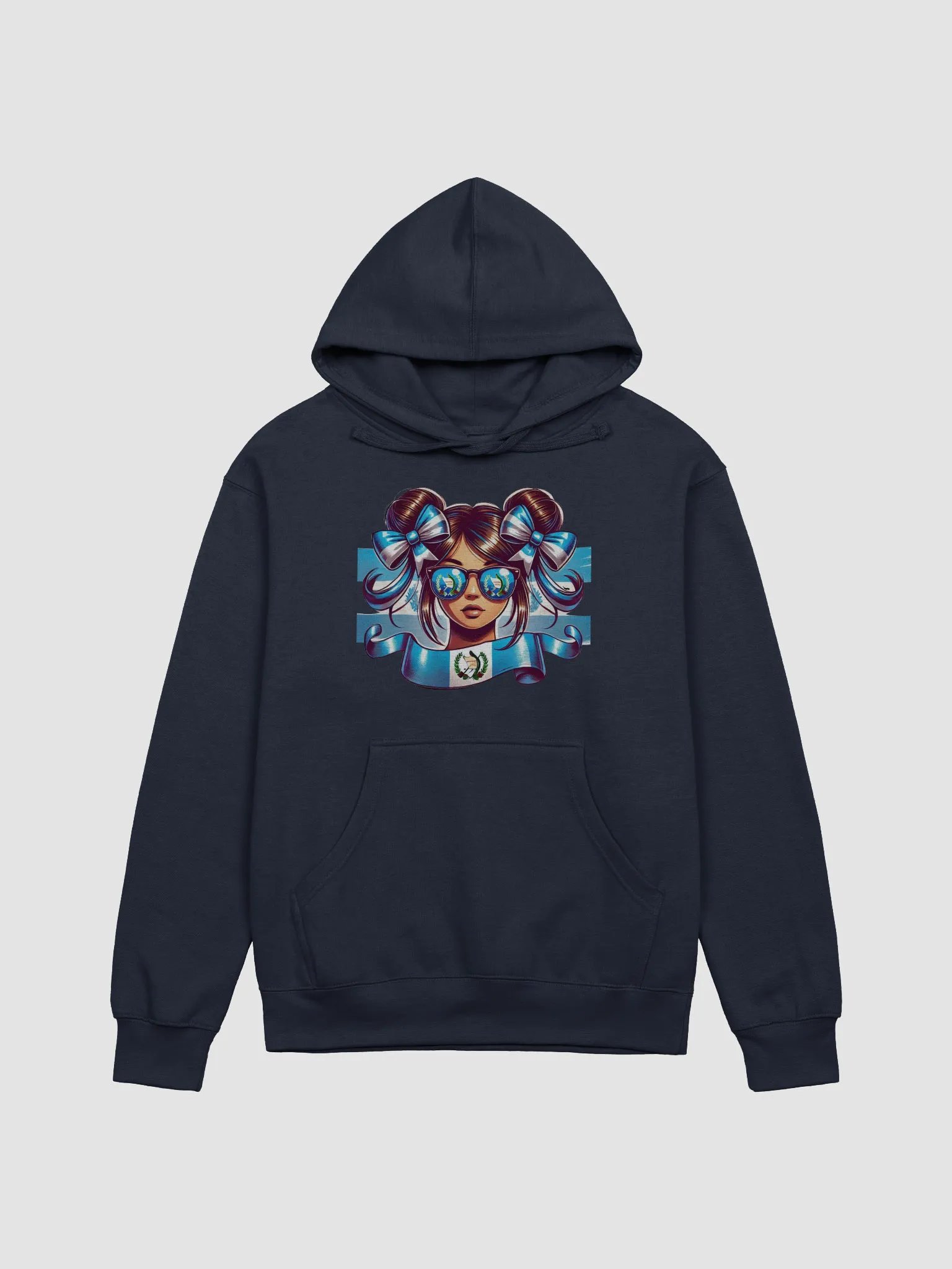 Blue and White Bows Hoodie product image (3)