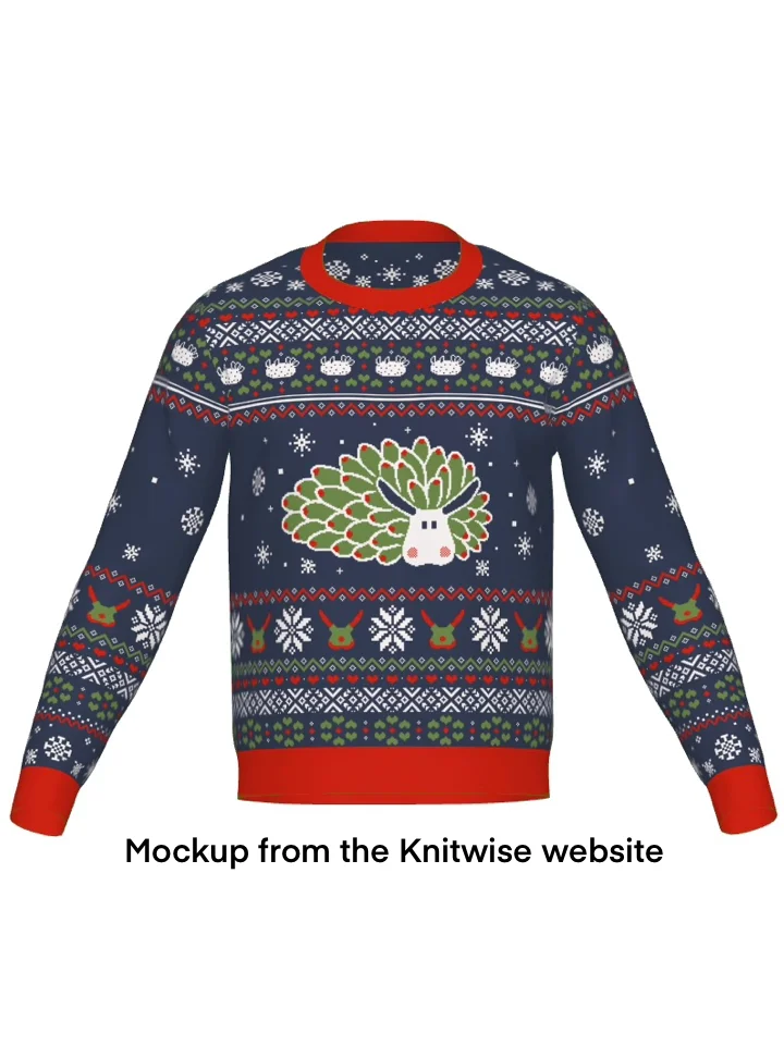 Ugly Slugmas Knitted Sweater - Blue product image (3)