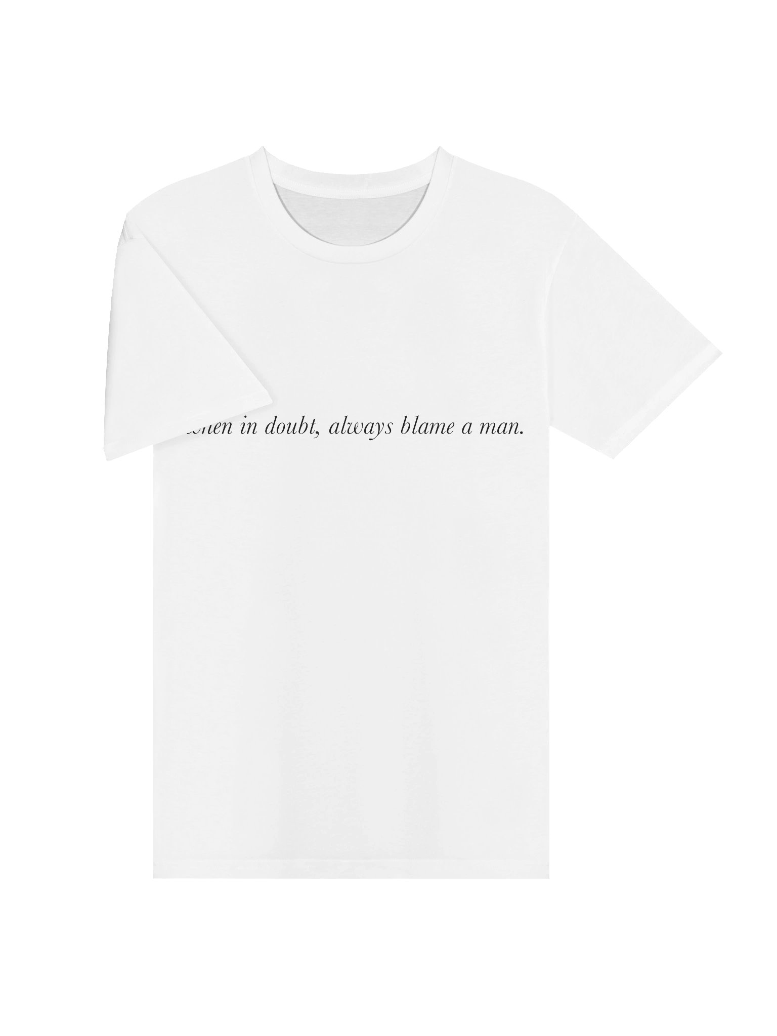 when in doubt, always blame a man tee product image (11)