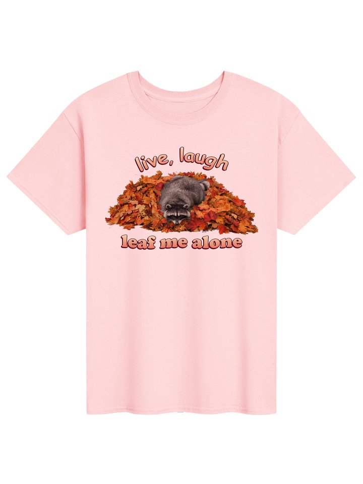 Live Laugh Leaf Me Alone Raccoon T-shirt product image (51)