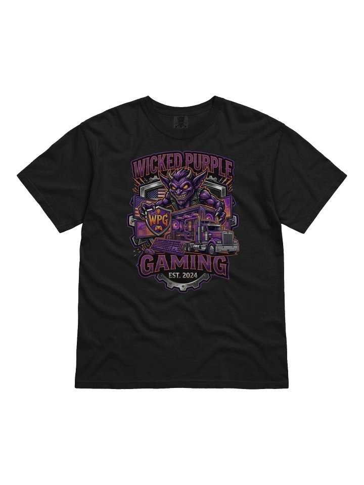 Wicked Purple Gaming Shield T-Shirt product image (1)