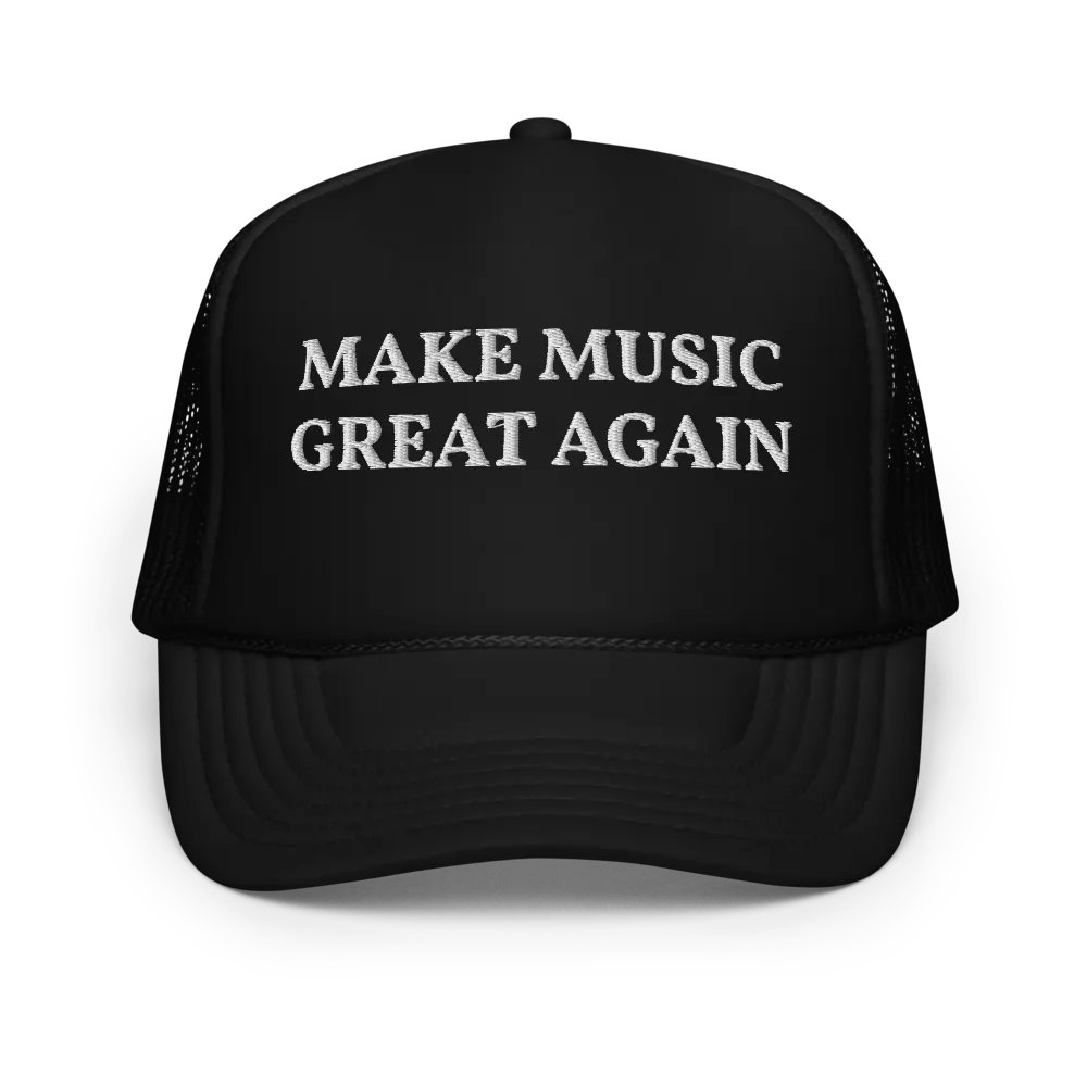 Make Music Great Again - Embroidered Trucker Hat Cap product image (1)