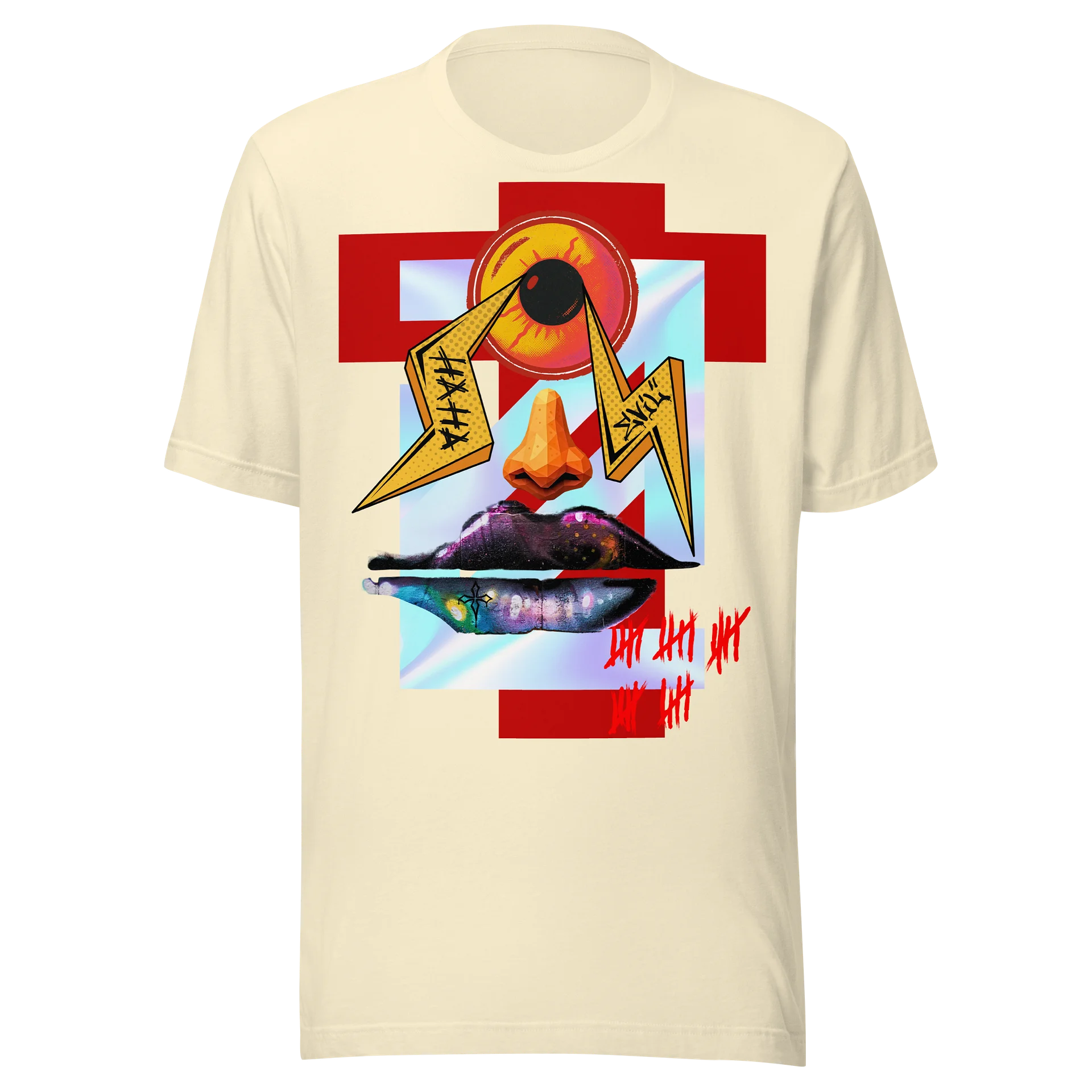 HAHA Evil Collage Tee product image (1)