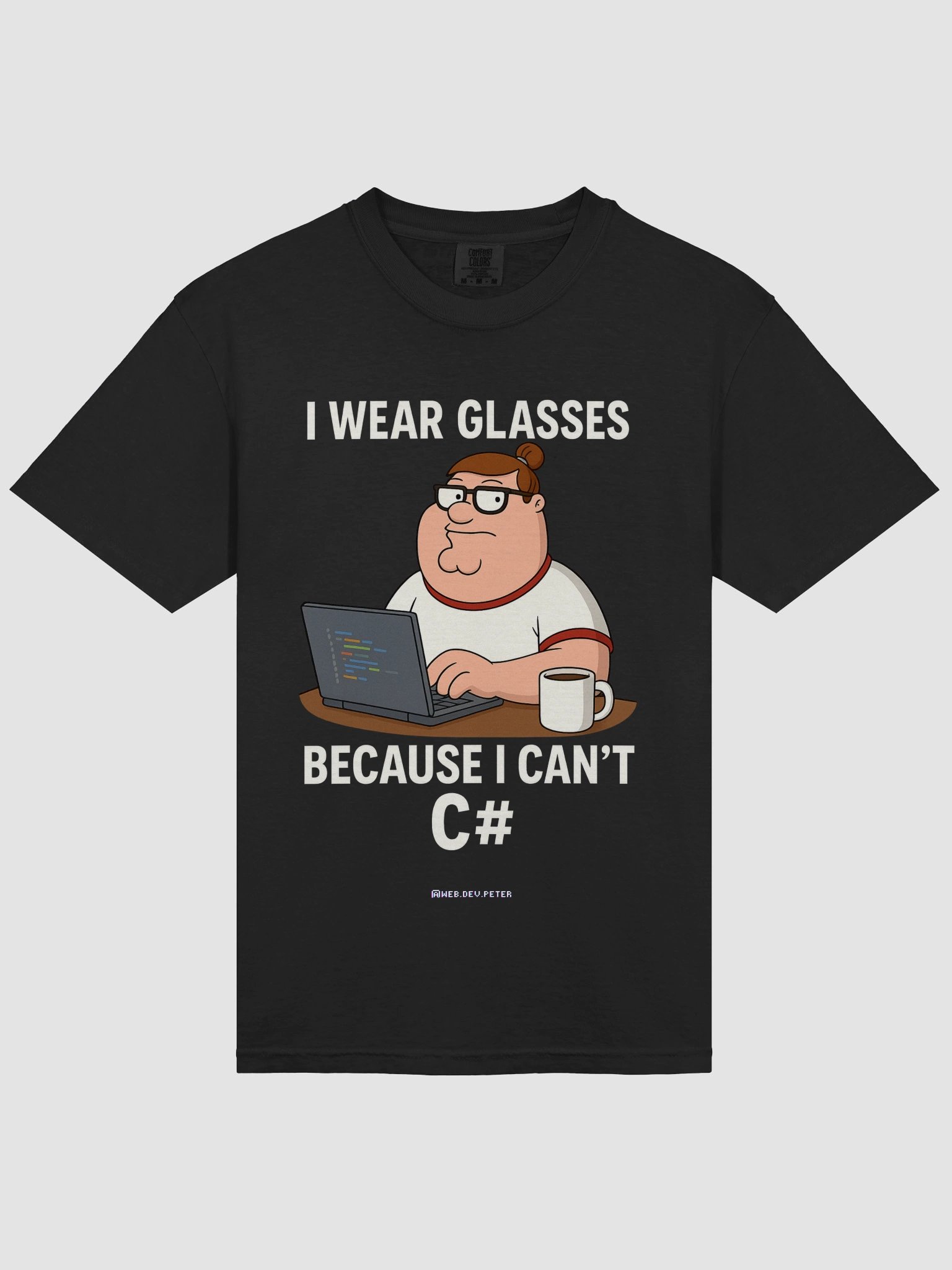 I Can't C# Developer Tee Black product image (31)