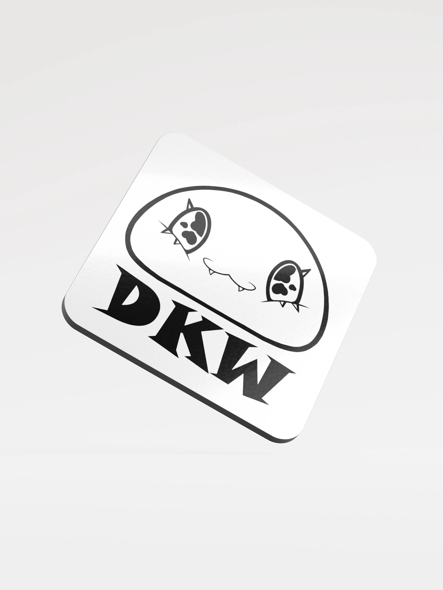 White Logo Coaster product image (1)