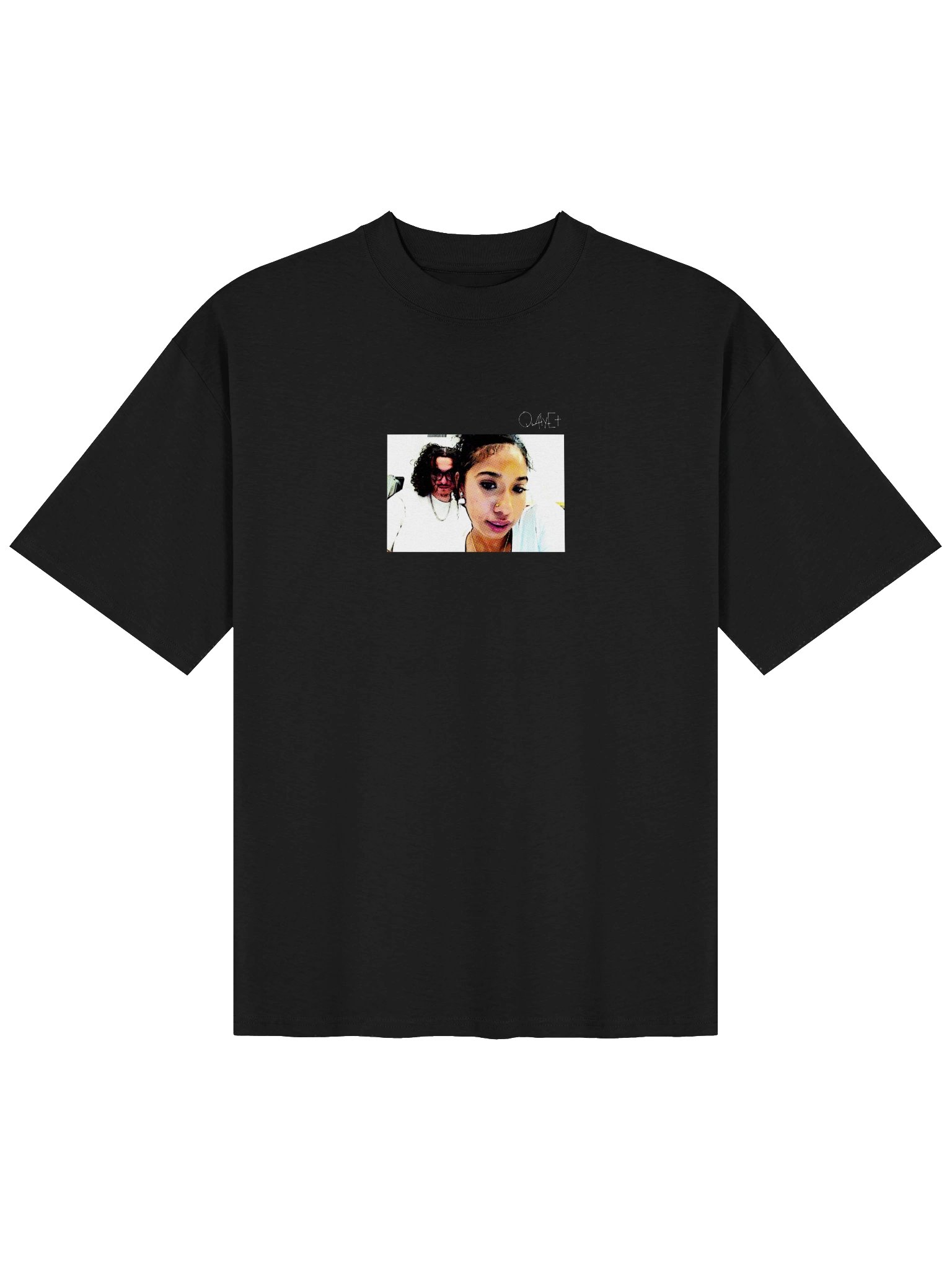 QWHYET Web Cam Oversized Tee (White Logo) product image (1)