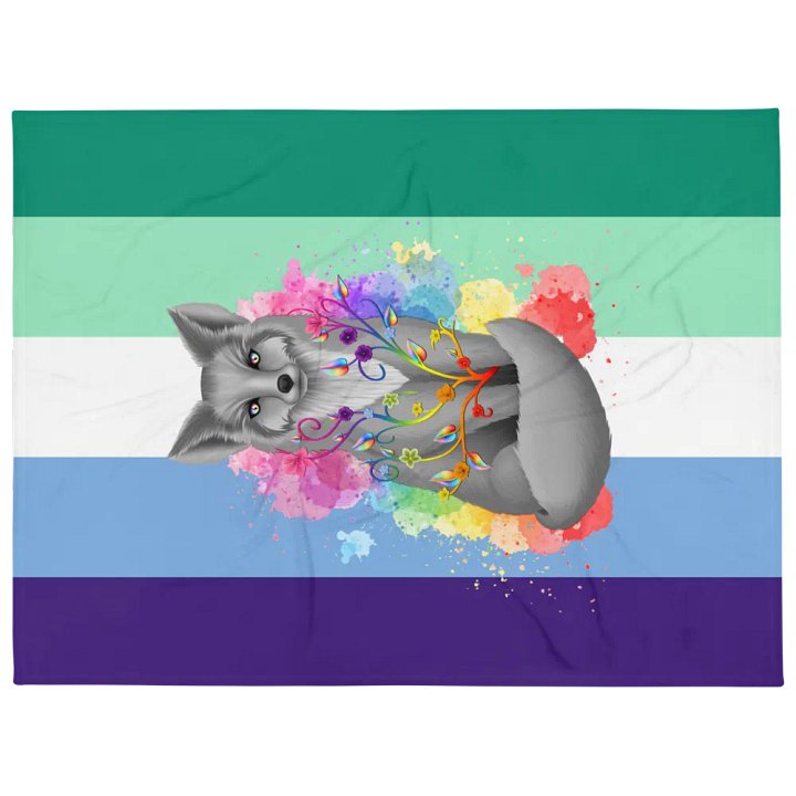 Gay Pride Fox Blanket (2023) product image (1)