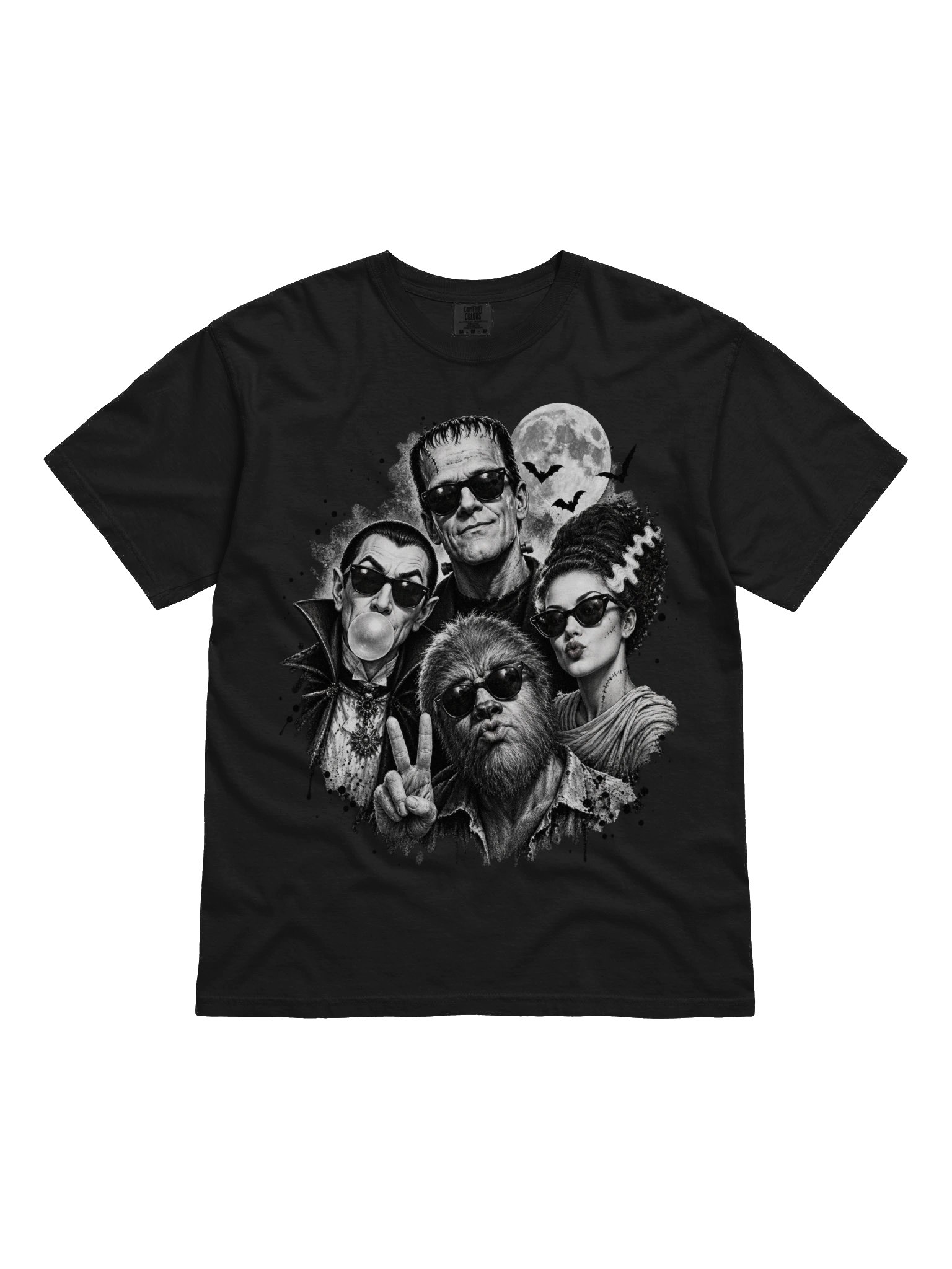 Classic Horror Monsters Selfie T-Shirt | Retro Cool Tee product image (9)