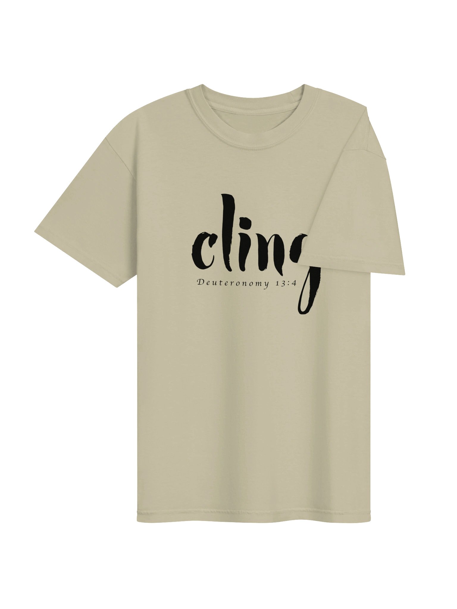 CLING | Deuteronomy 13:4 - Unisex Tee (Black Logo) product image (3)