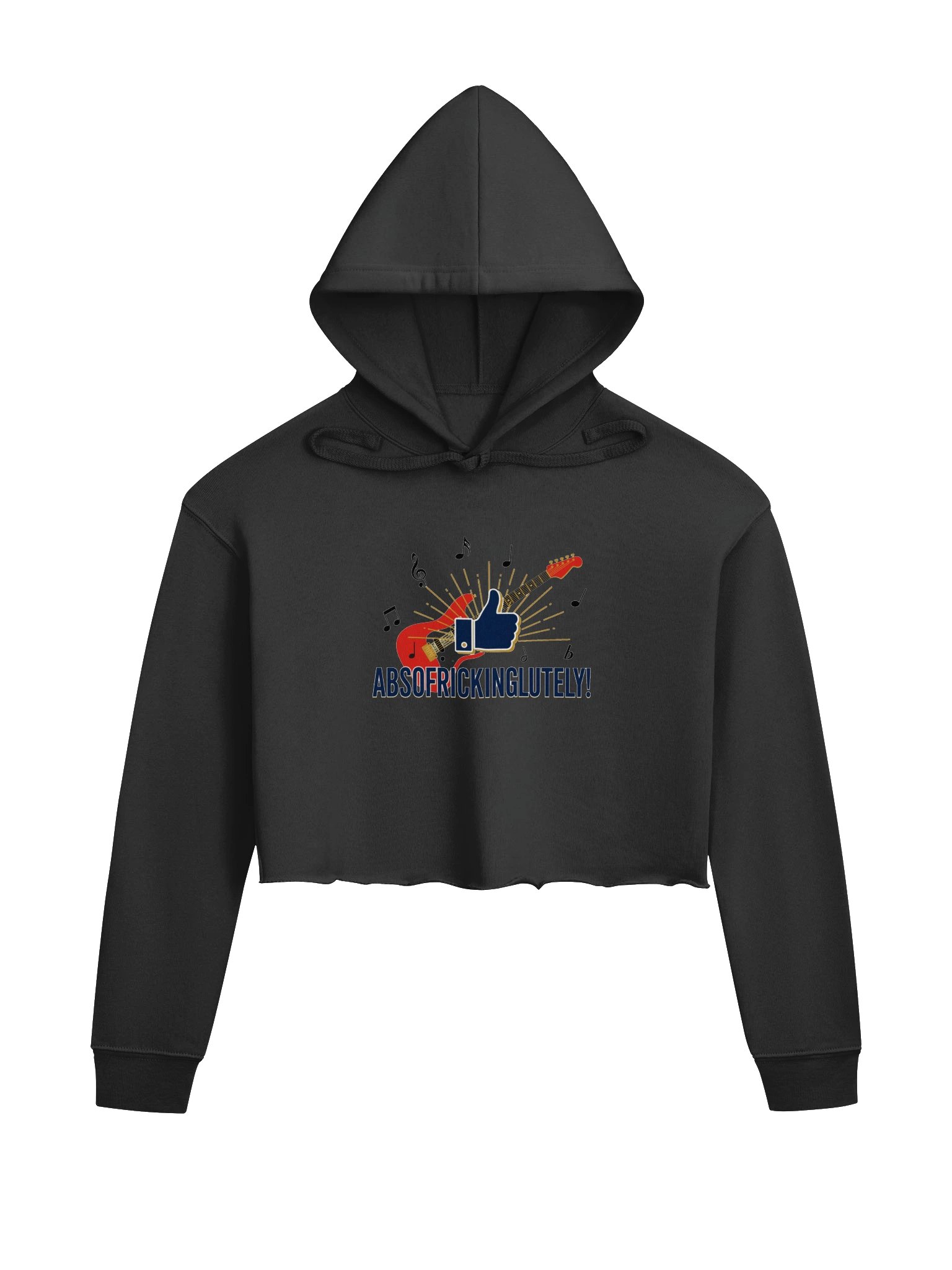 ABSOFRICKINGLUTELY Fleece Crop Hoodie product image (1)