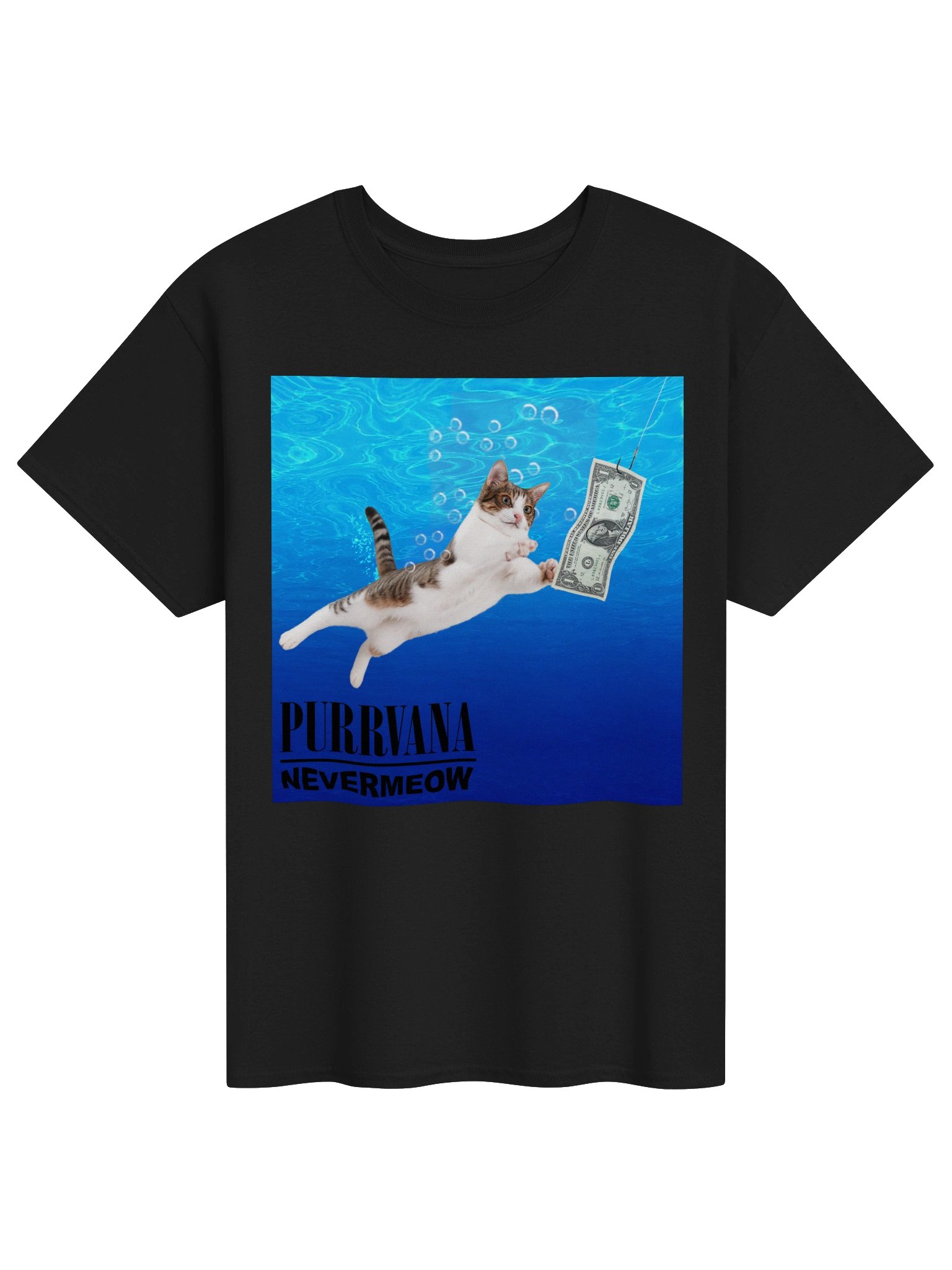 Purrvana Nevermeow T-Shirt product image (1)