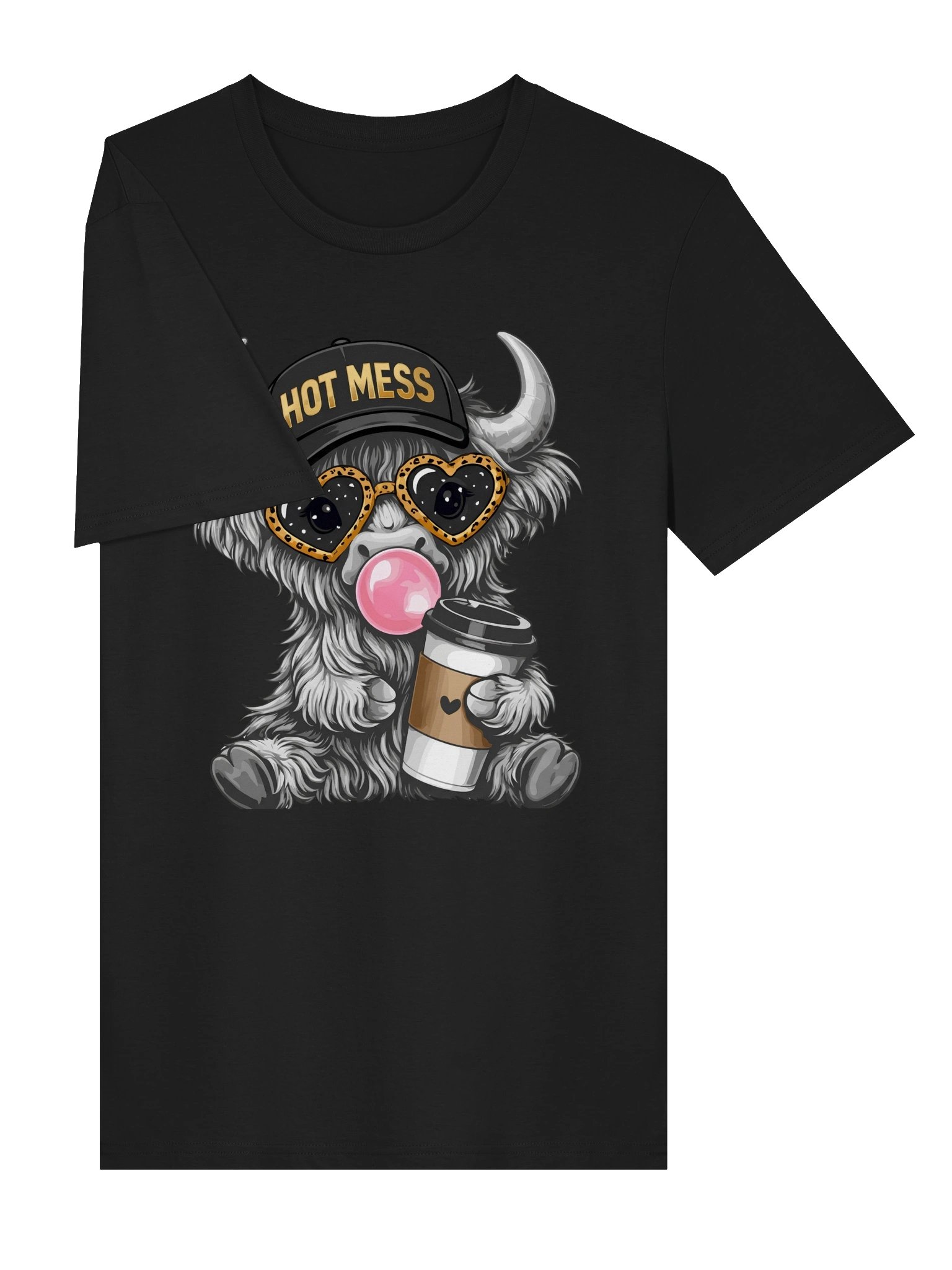 Funny Coffee Cow t shirt for women product image (9)
