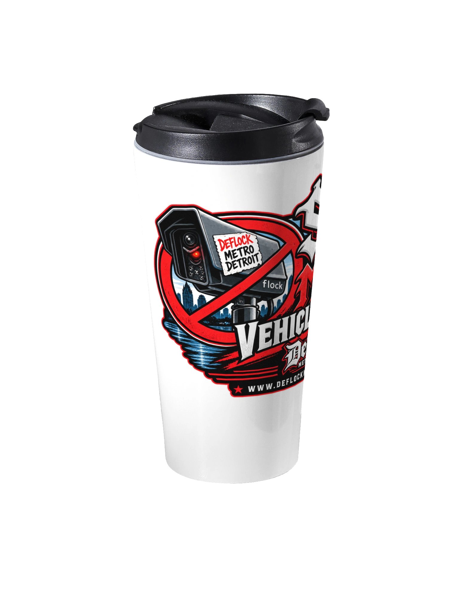 Stop Mass Vehicle Tracking Travel Mug product image (2)
