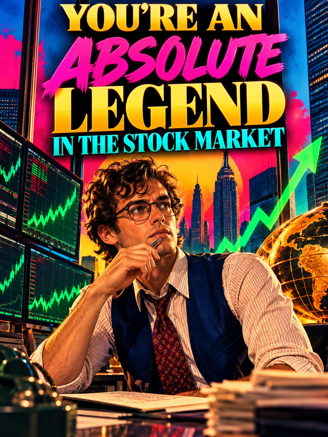 YOU'RE AN ABSOLUTE LEGEND IN THE STOCK MARKET - Stock Trading Confidence, Intuition & Wealth Mindset Ambient product image (1)