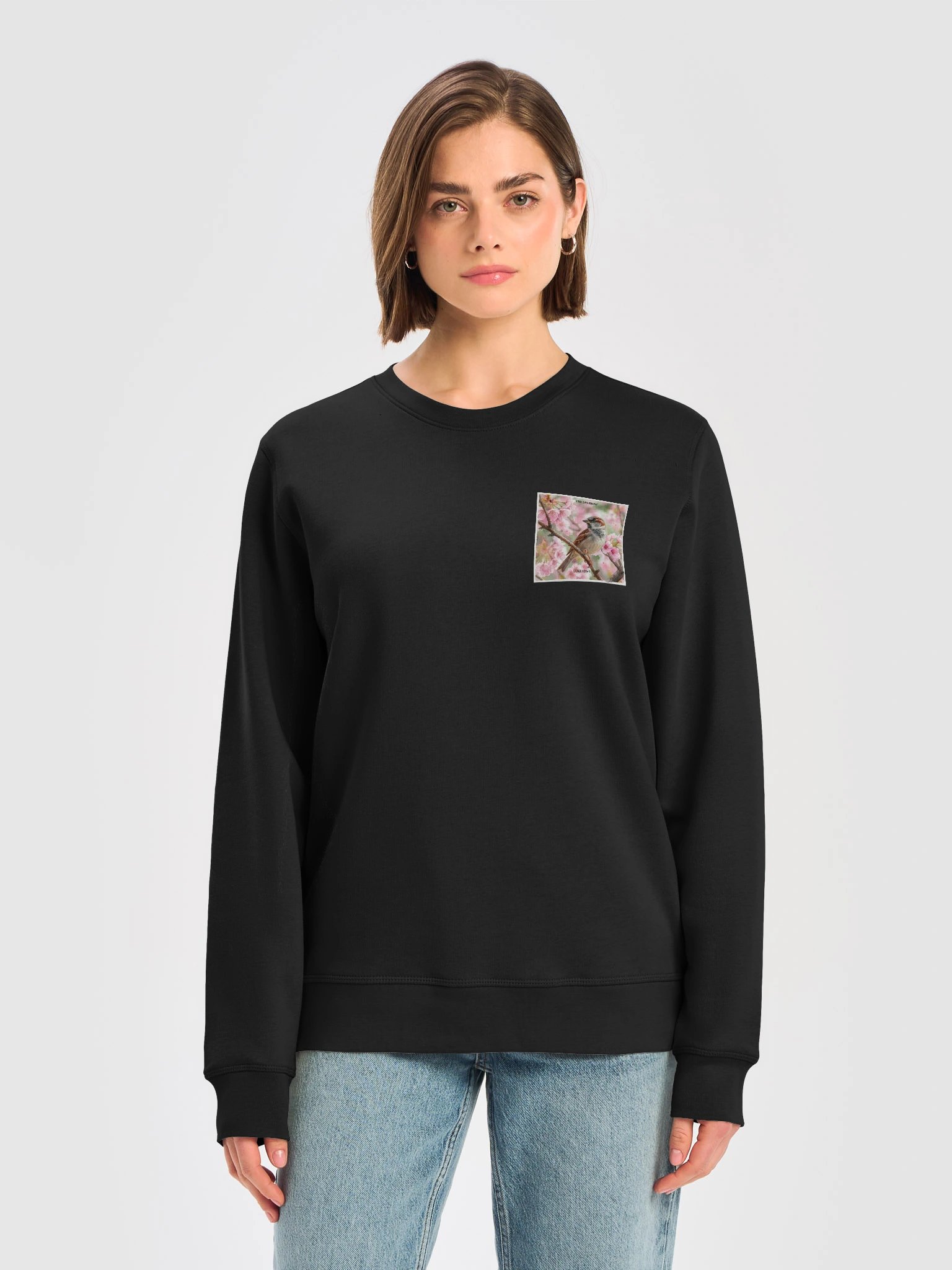 The Sparrow Watercolor Scripture Sweatshirt product image (21)