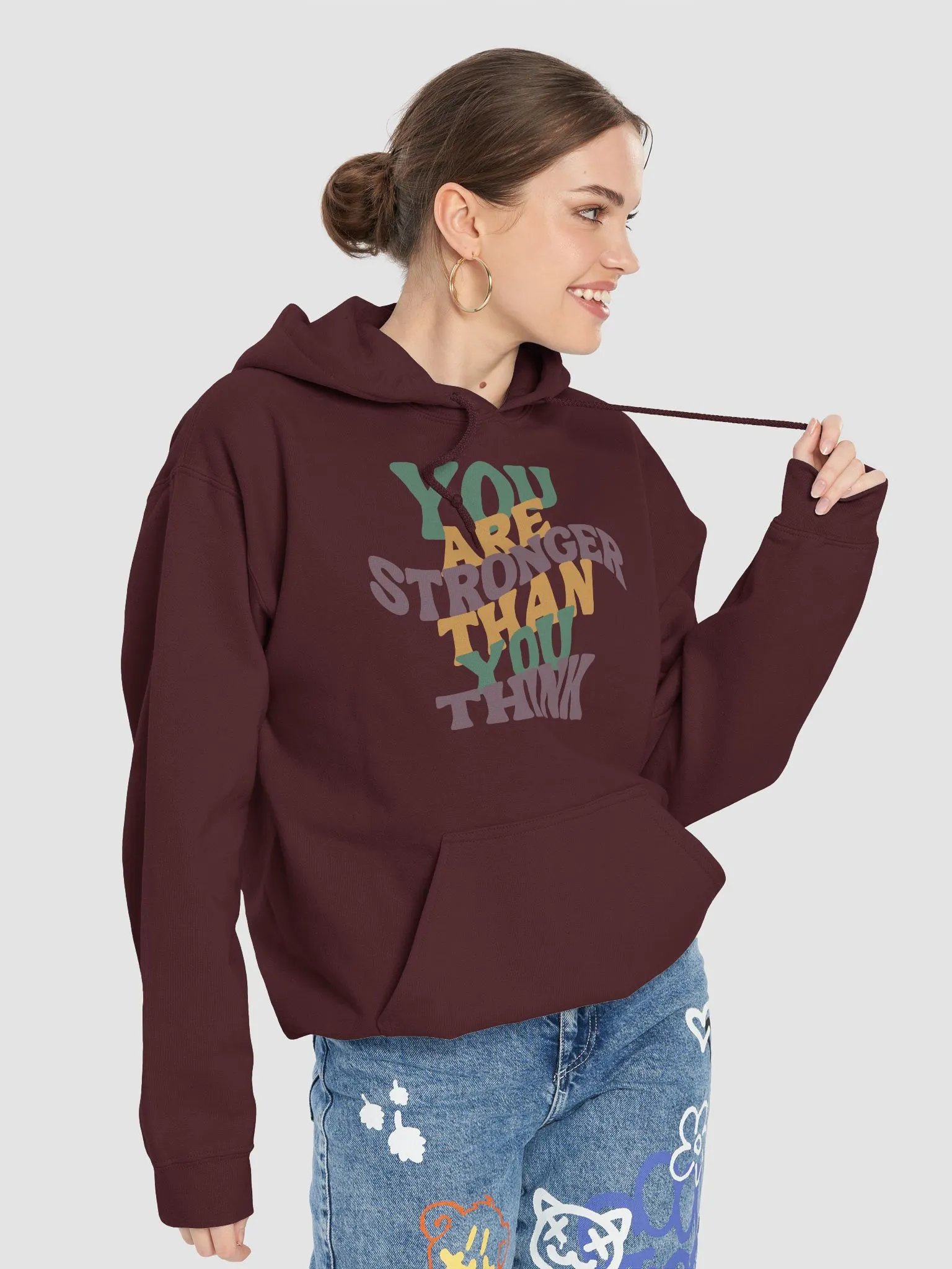 YOU ARE STRONGER THAN YOU THINK HOODIE product image (20)