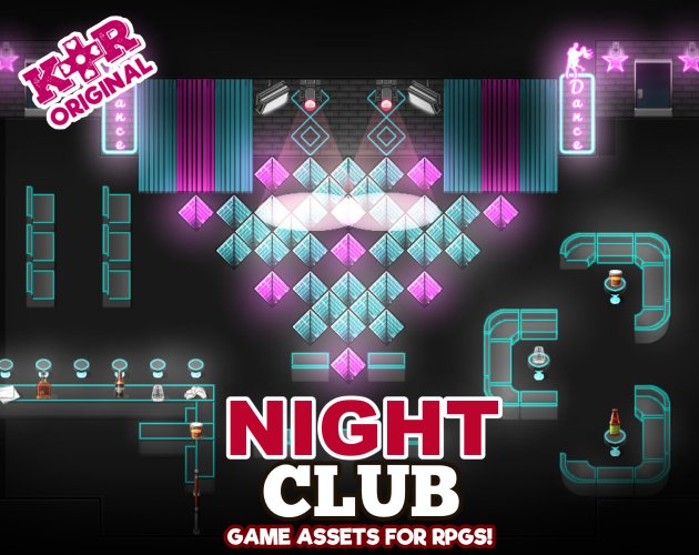 KR Night Club Tileset for RPGs product image (1)