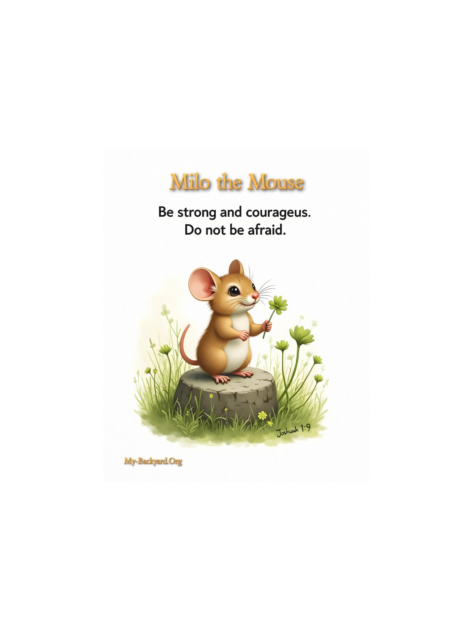 Milo the Mouse "Courage" 8" x 10" Art Print product image (1)