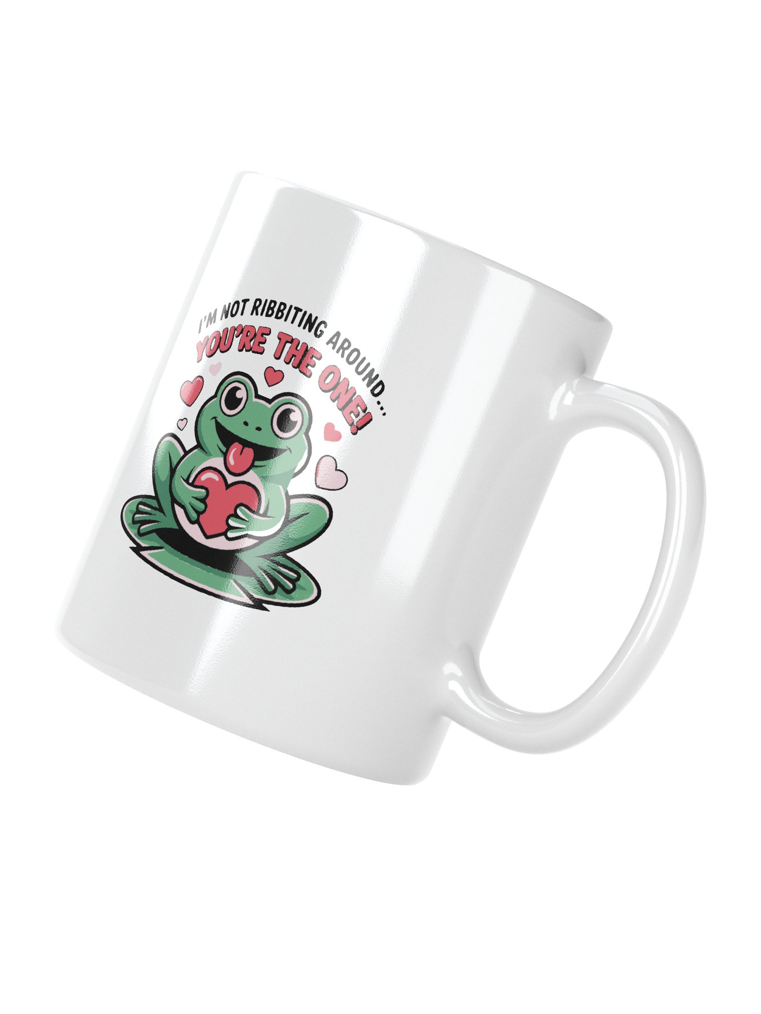 Frog Valentine's Day Gift | I'm Not Ribbing Around Mug | Funny Animal Pun Love Gift product image (3)