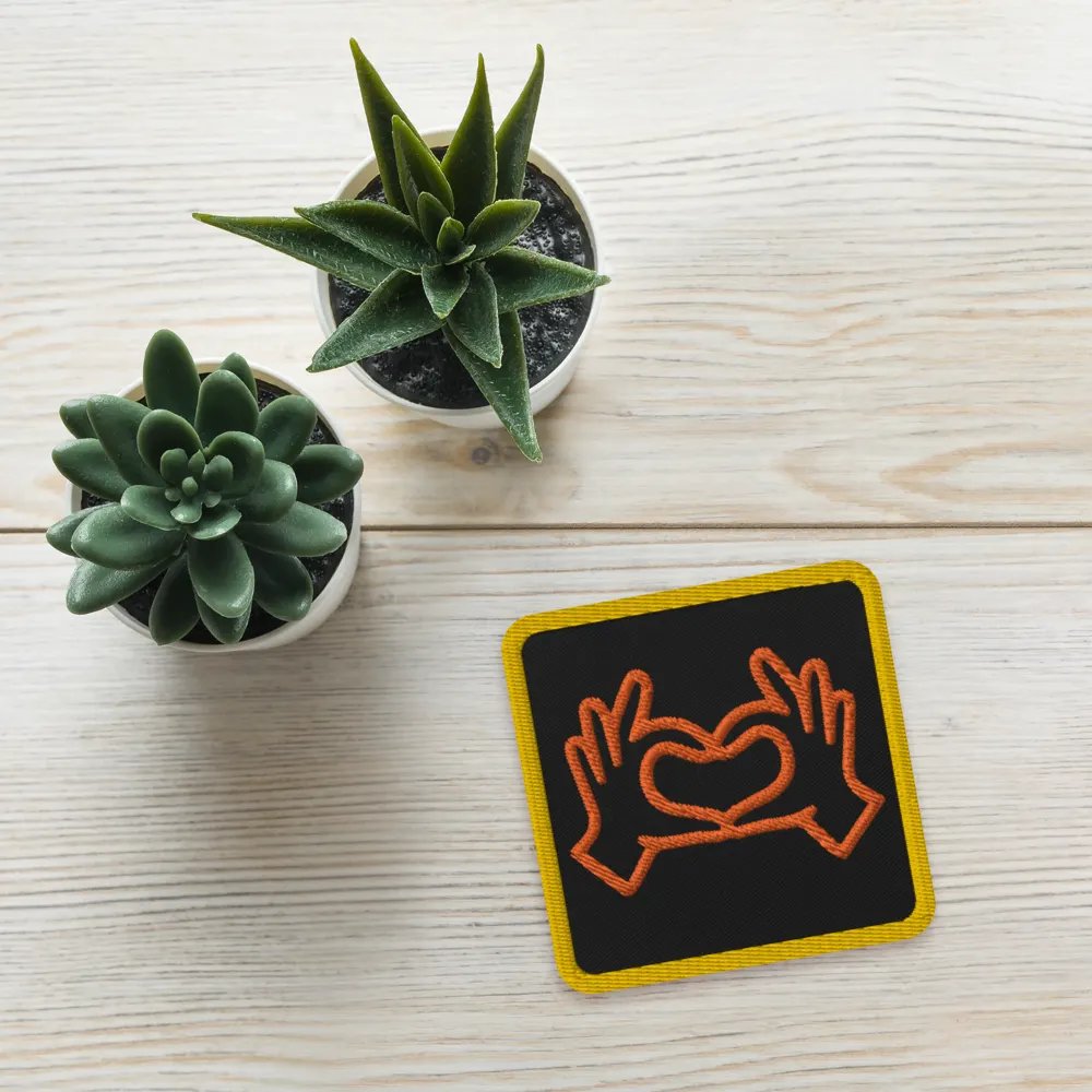 Love Gesture Embroidered Patches product image (4)