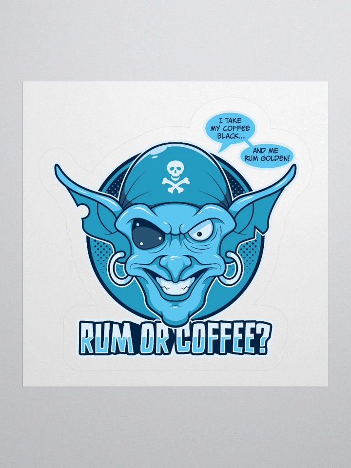 Funny College Student Sticker – Retro Pirate Design product image (1)